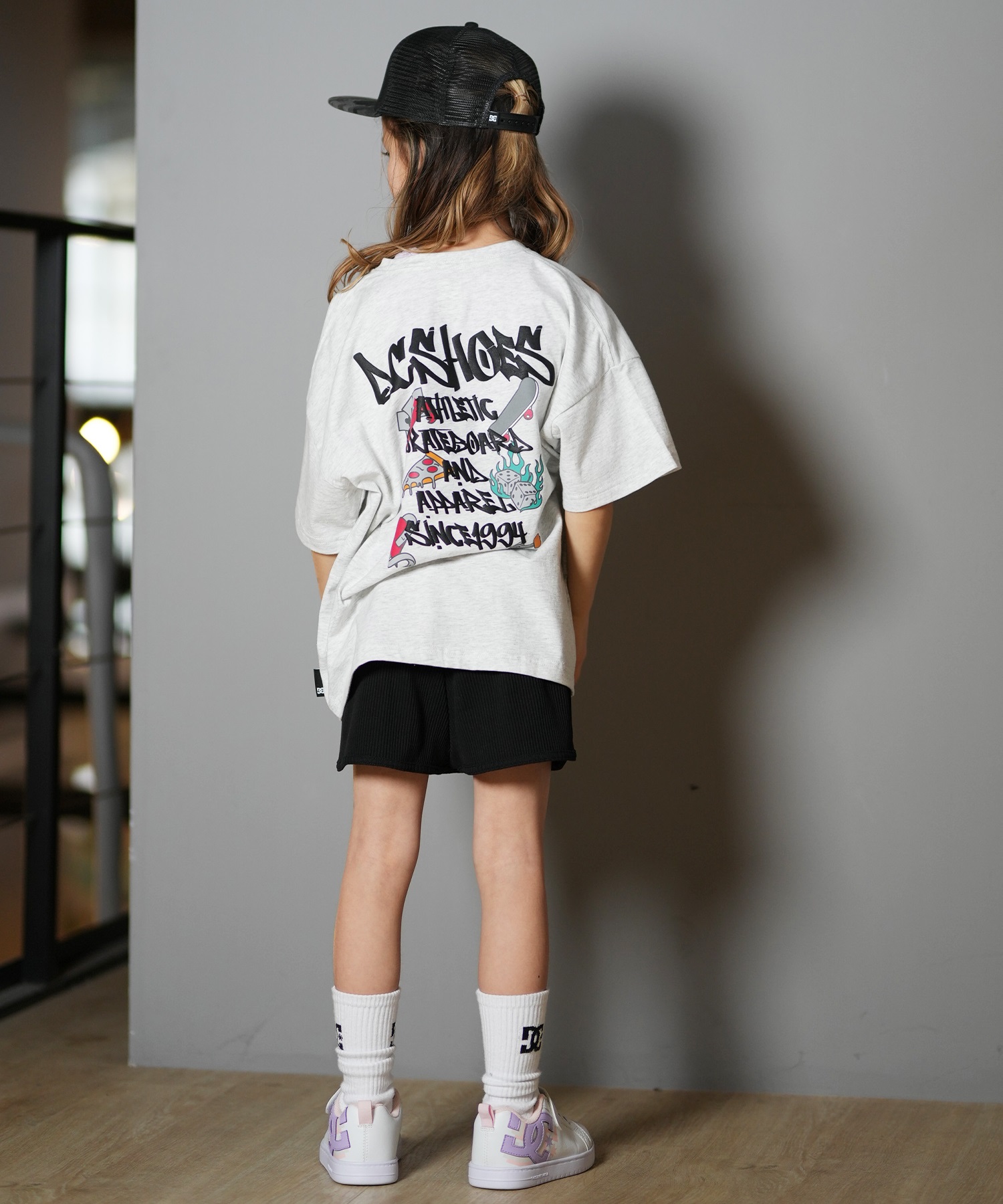 DC ディーシー キャップ キッズ 子供 メッシュ 25 KD STAREMB MESH SNAP YCP252601(BKC-FREE)