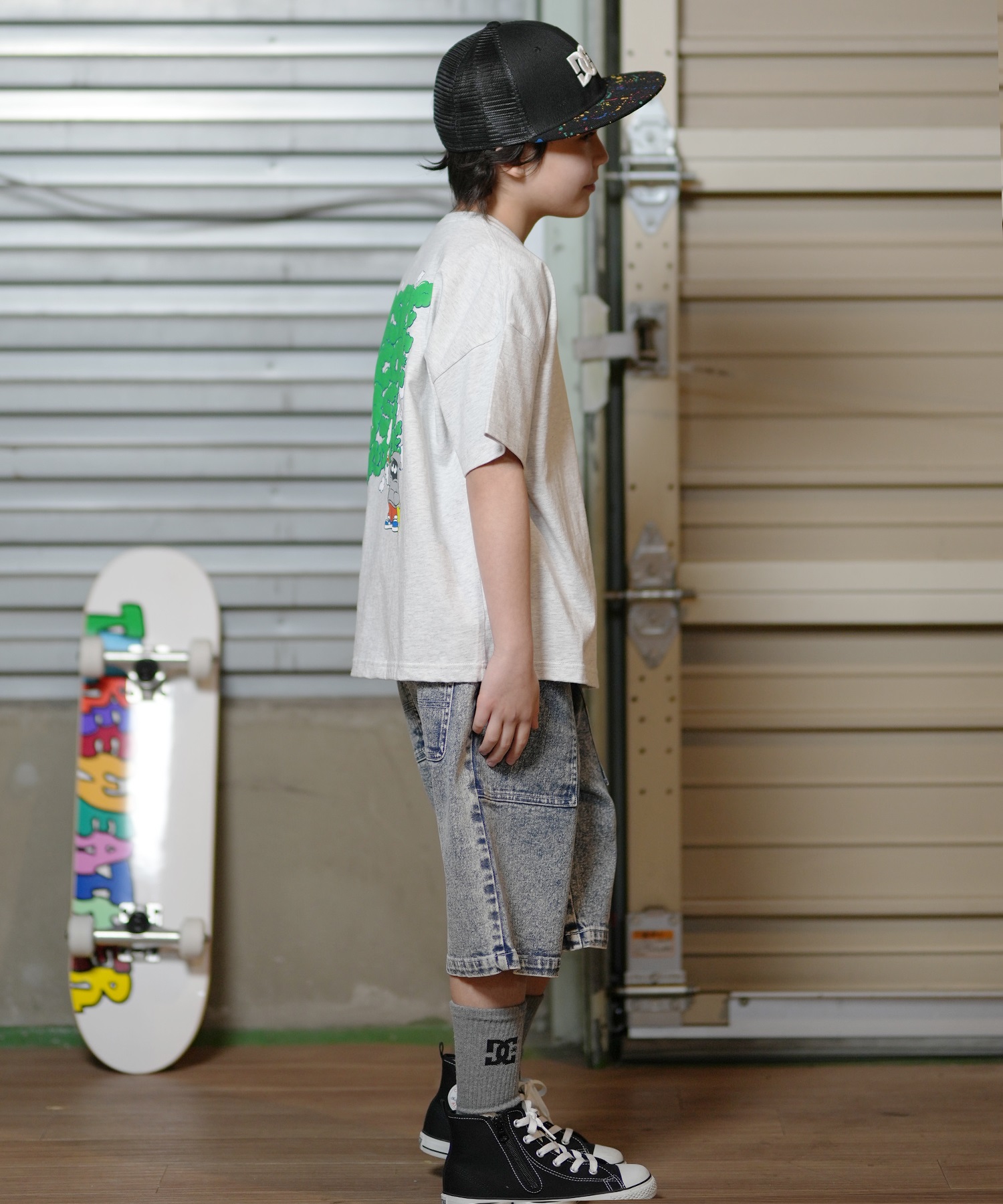 DC ディーシー キャップ キッズ 子供 メッシュ 25 KD STAREMB MESH SNAP YCP252601(BKC-FREE)