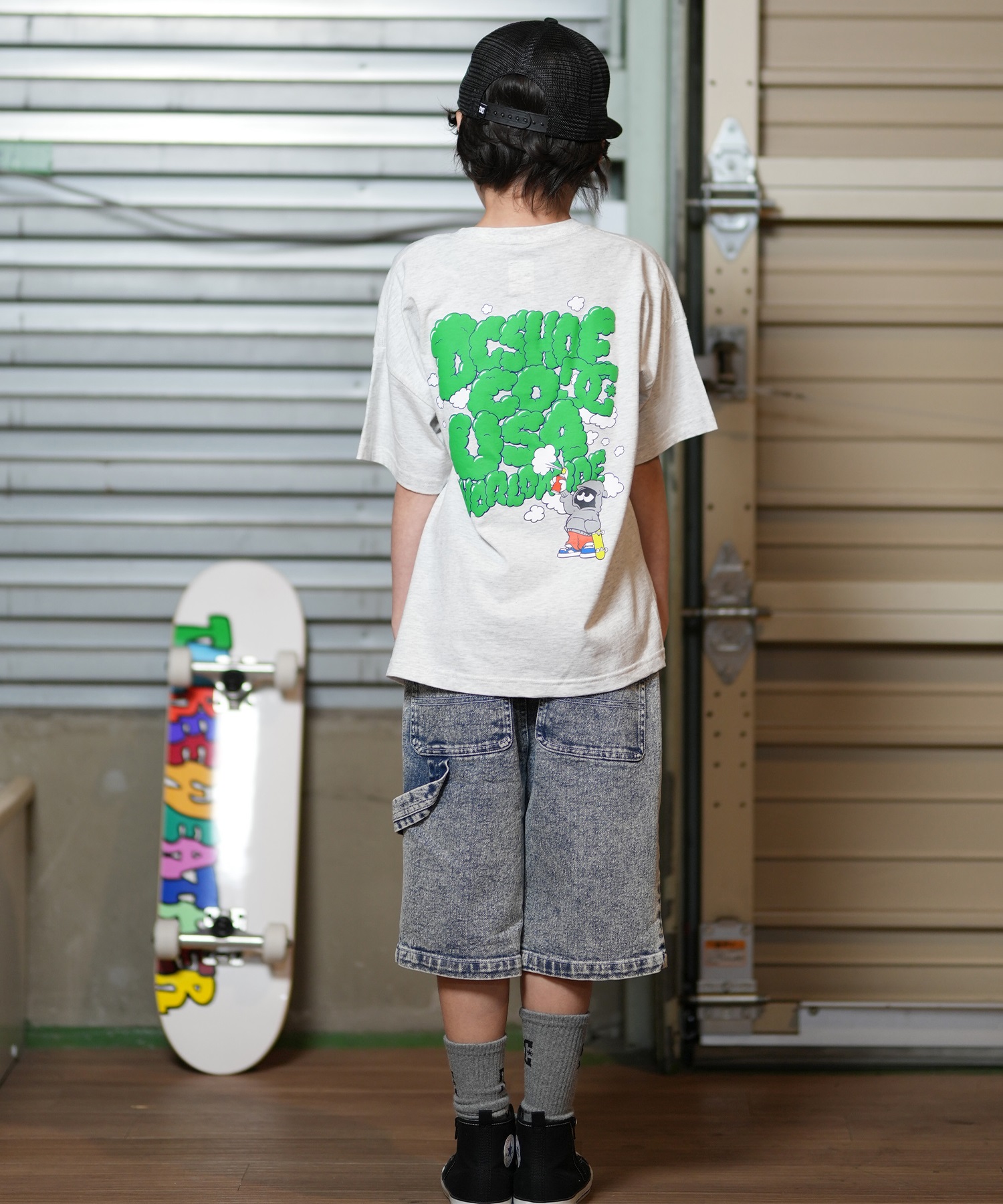 DC ディーシー キャップ キッズ 子供 メッシュ 25 KD STAREMB MESH SNAP YCP252601(BKC-FREE)