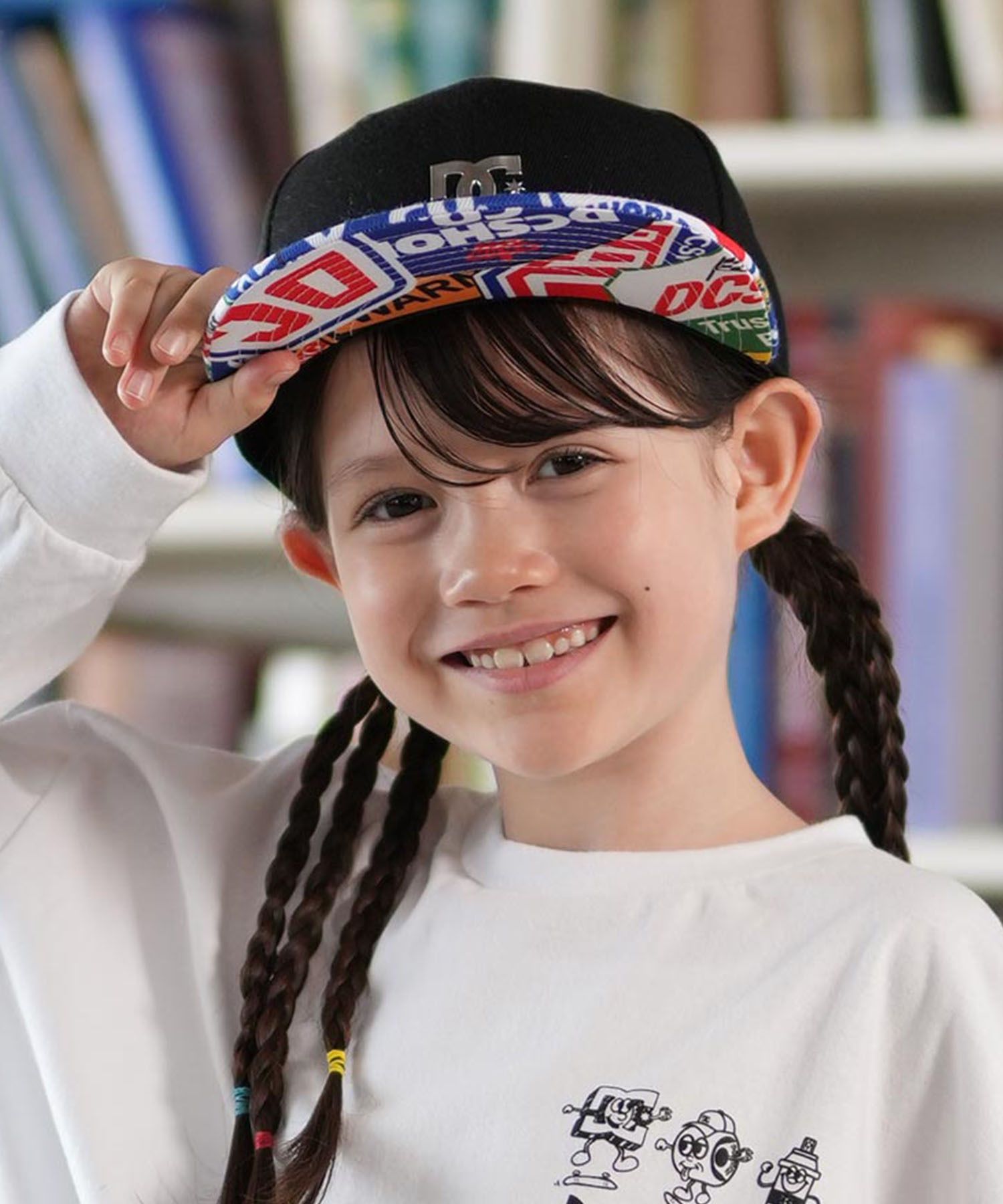 DC ディーシー キャップ キッズ ジュニア 子供 25 KD PRINTVISOR