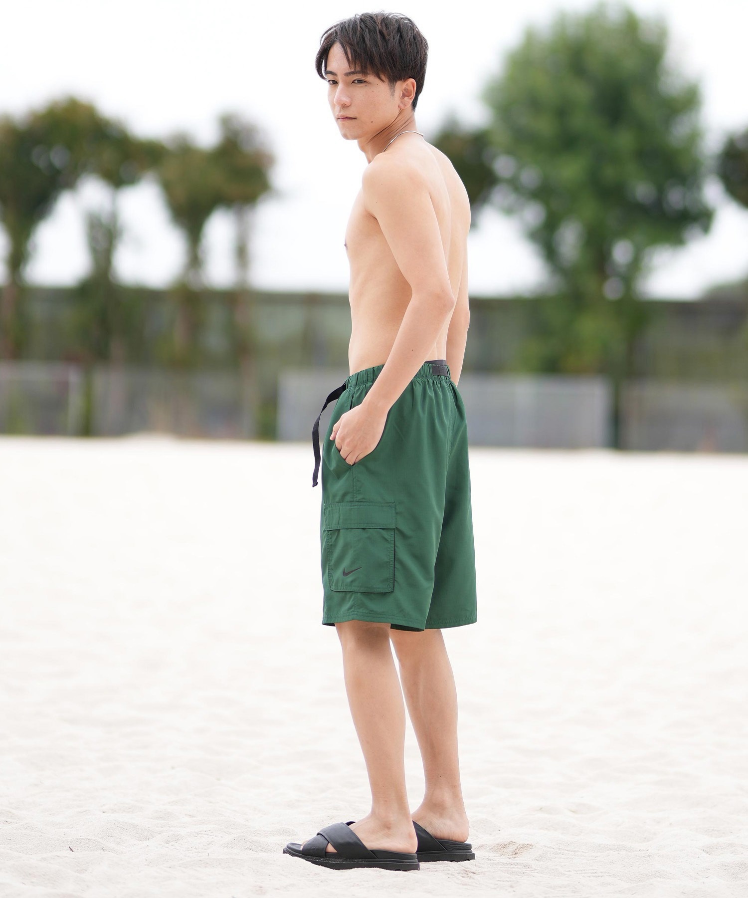 NIKE ナイキ 水着 海パン トランクス サーフパンツ メンズ 水陸両用 カーゴショーツ NESSF452(N392-S)