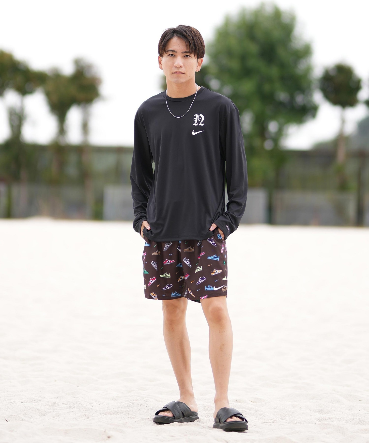 NIKE ナイキ 水着 海パン トランクス サーフパンツ メンズ 水陸両用 ストレッチ7ボレーショーツ NESSF552(N206-S)