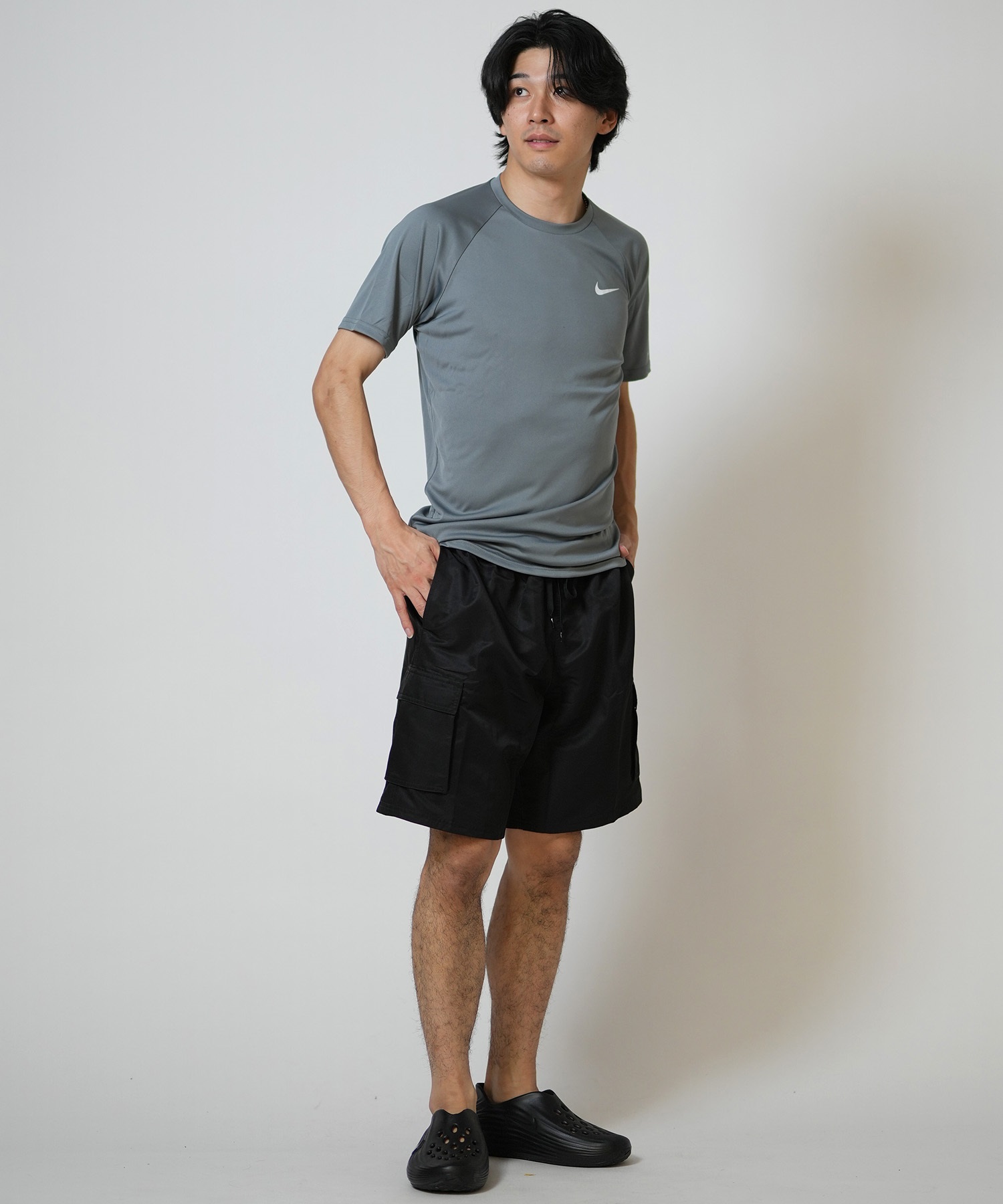 NIKE ナイキ 水着 ラッシュガード 半袖 Tシャツ メンズ UVカット 吸汗