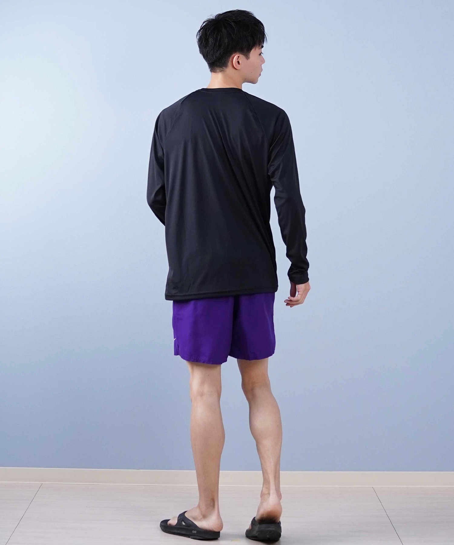 NIKE ナイキ 水着 ラッシュガード 長袖 Tシャツ ロンT メンズ 水陸両用 UVカット NESSA587(N001-S)