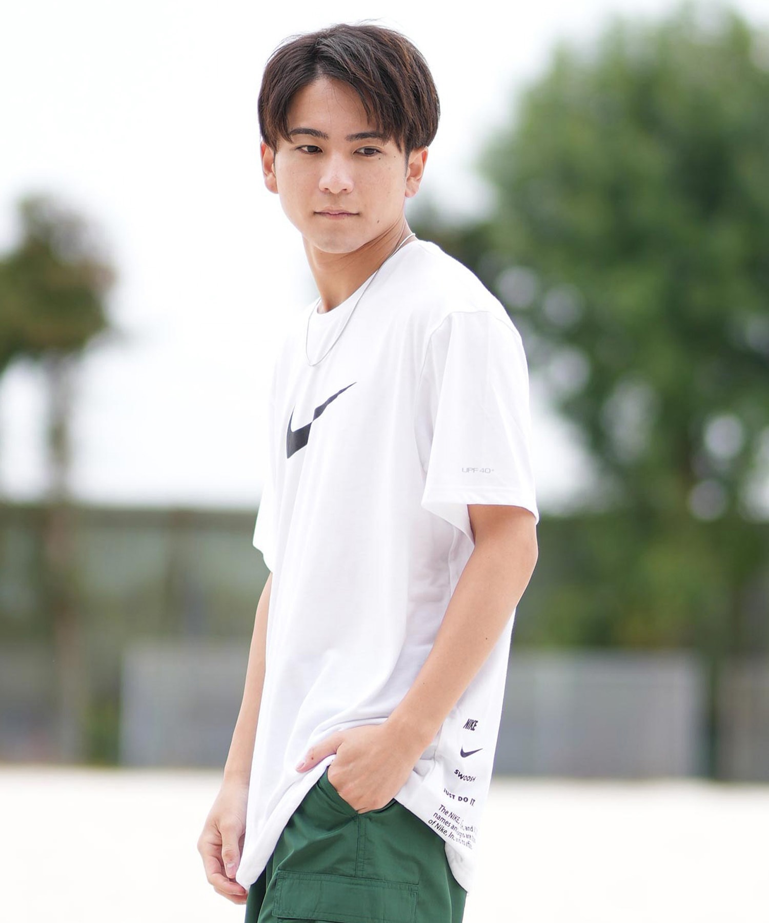 NIKE ナイキ 水着 ラッシュガード 半袖 Tシャツ メンズ 水陸両用 UV