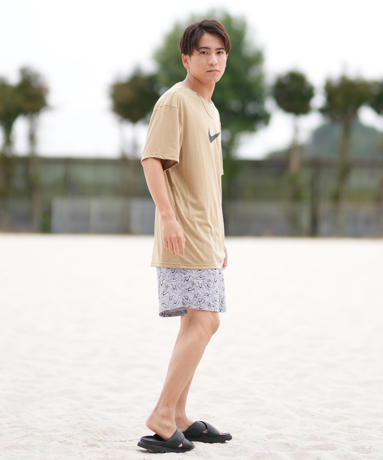 NIKE ナイキ 水着 ラッシュガード 半袖 Tシャツ メンズ 水陸両用 UV