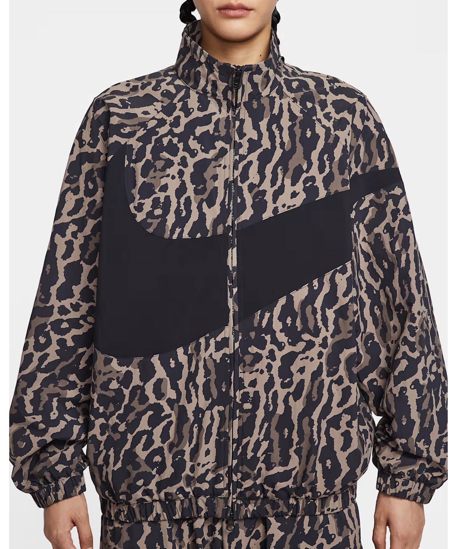 NIKE ナイキ ジャージ トラックジャケット レディース ヒョウ柄