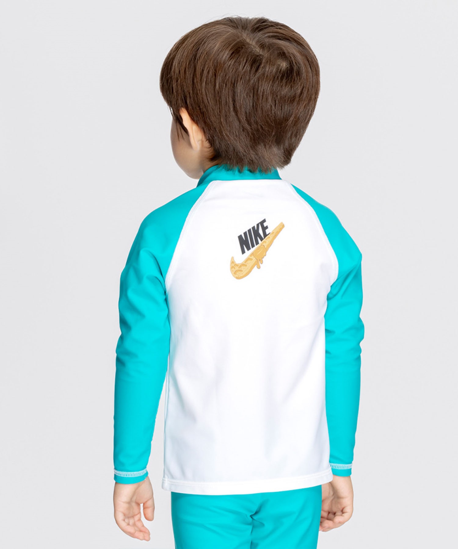 NIKE ナイキ 水着 ラッシュガード 長袖 ジップアップ キッズ
