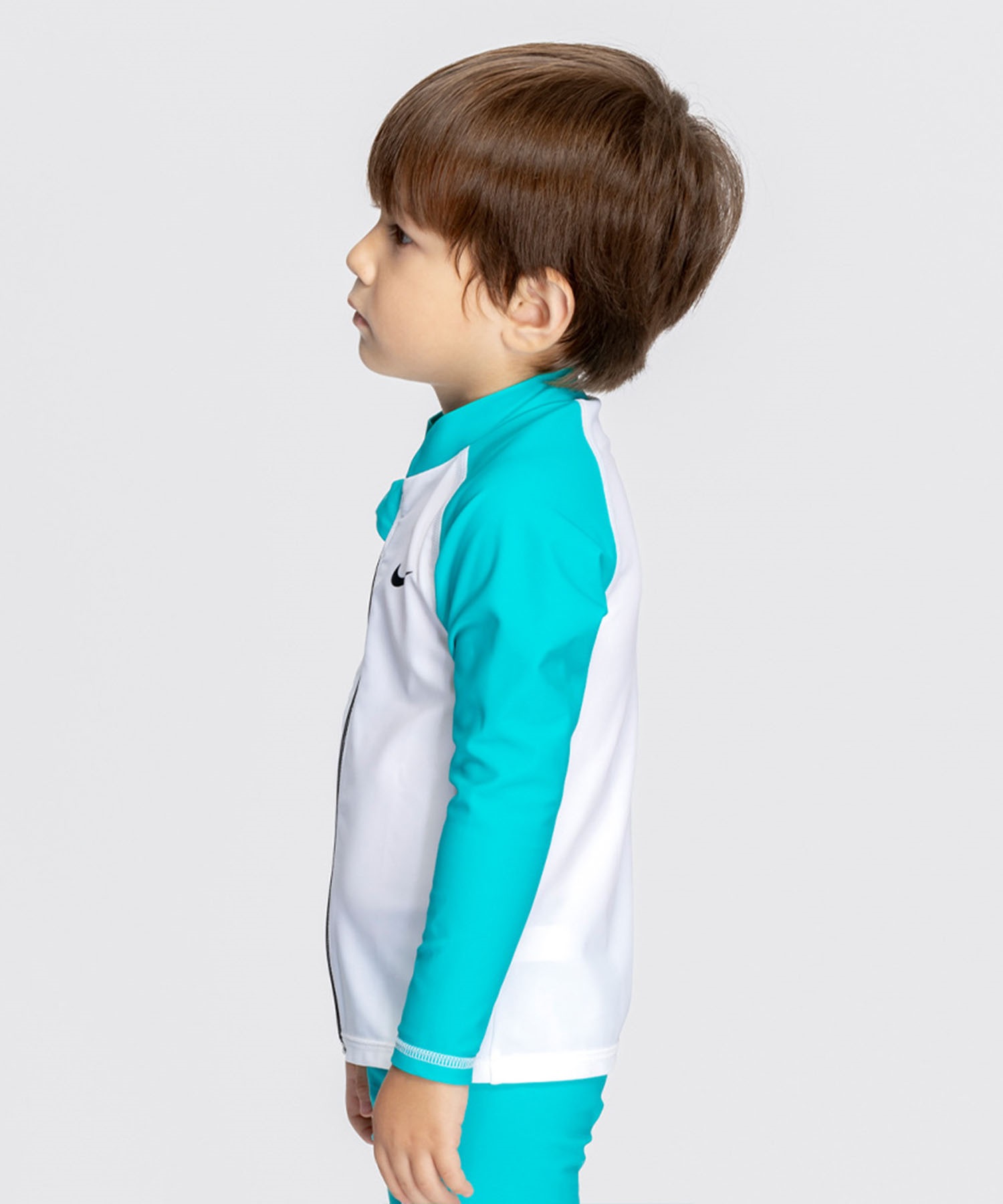 NIKE ナイキ 水着 ラッシュガード 長袖 ジップアップ キッズ 子供 UVカット トドラーボーイズジップ付きラッシュガード 1991115 023(023-100cm)