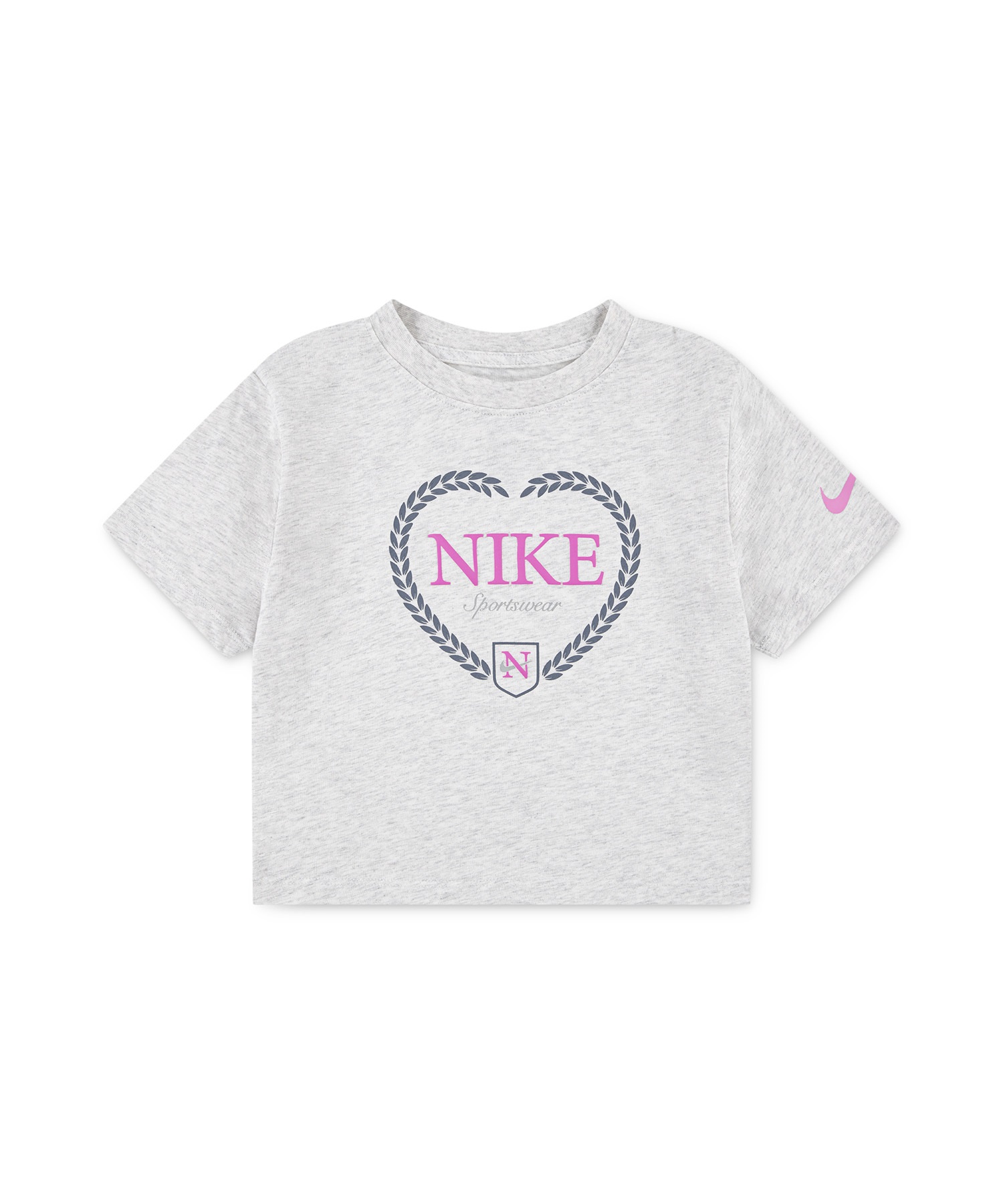 NIKE ナイキ 半袖 Tシャツ キッズ 子供 ハート ガールズ NKG SWOOSH