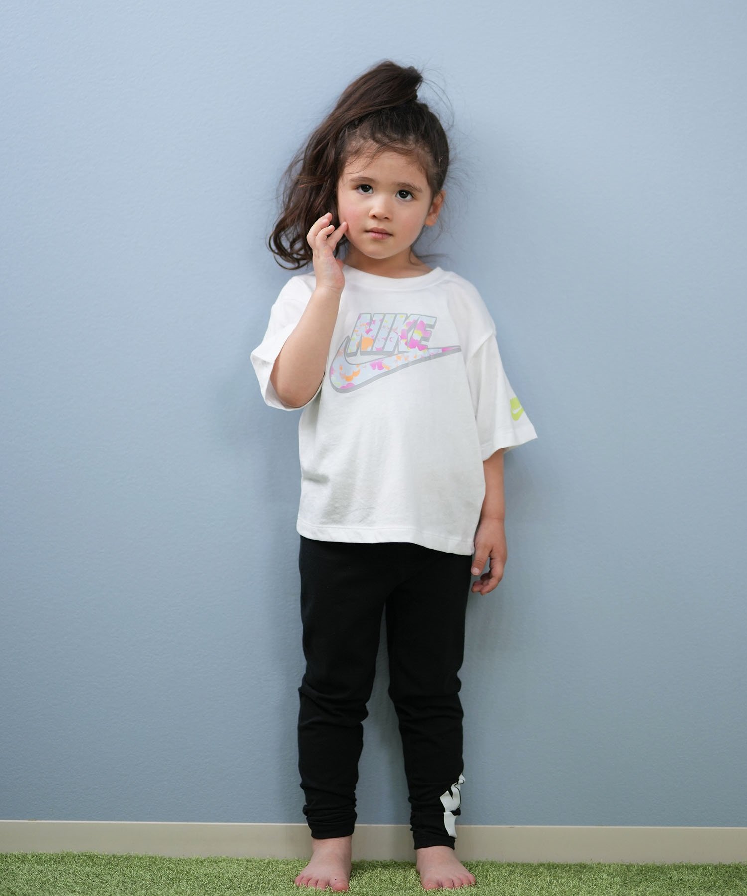 NIKE ナイキ レギンス スパッツ キッズ 子供 ロゴ ガールズ NKG