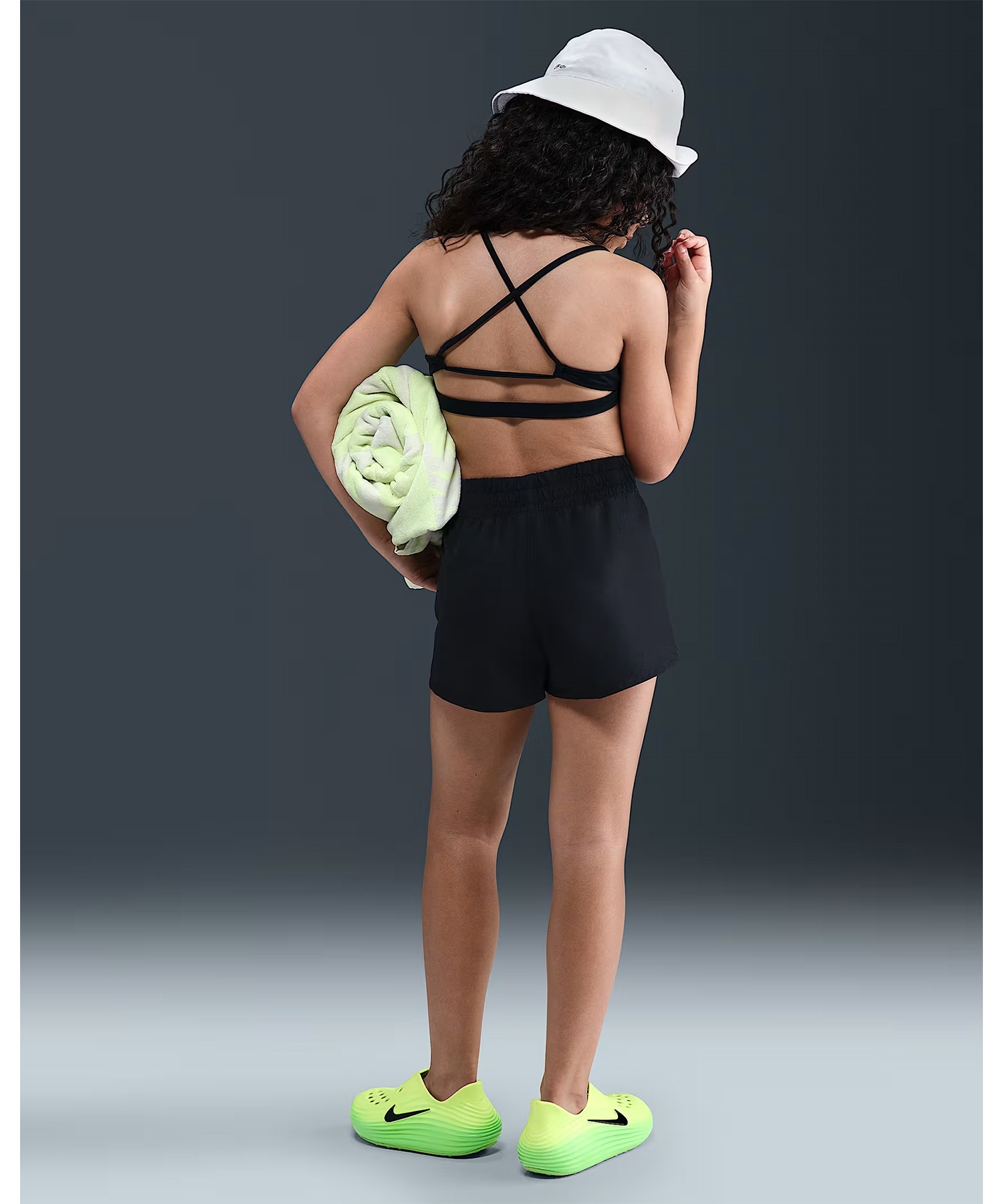 NIKE ナイキ ハーフパンツ ショートパンツ キッズ ジュニア 子供 ガールズ ３カバーアップショーツ NESSF742(N001-130cm)