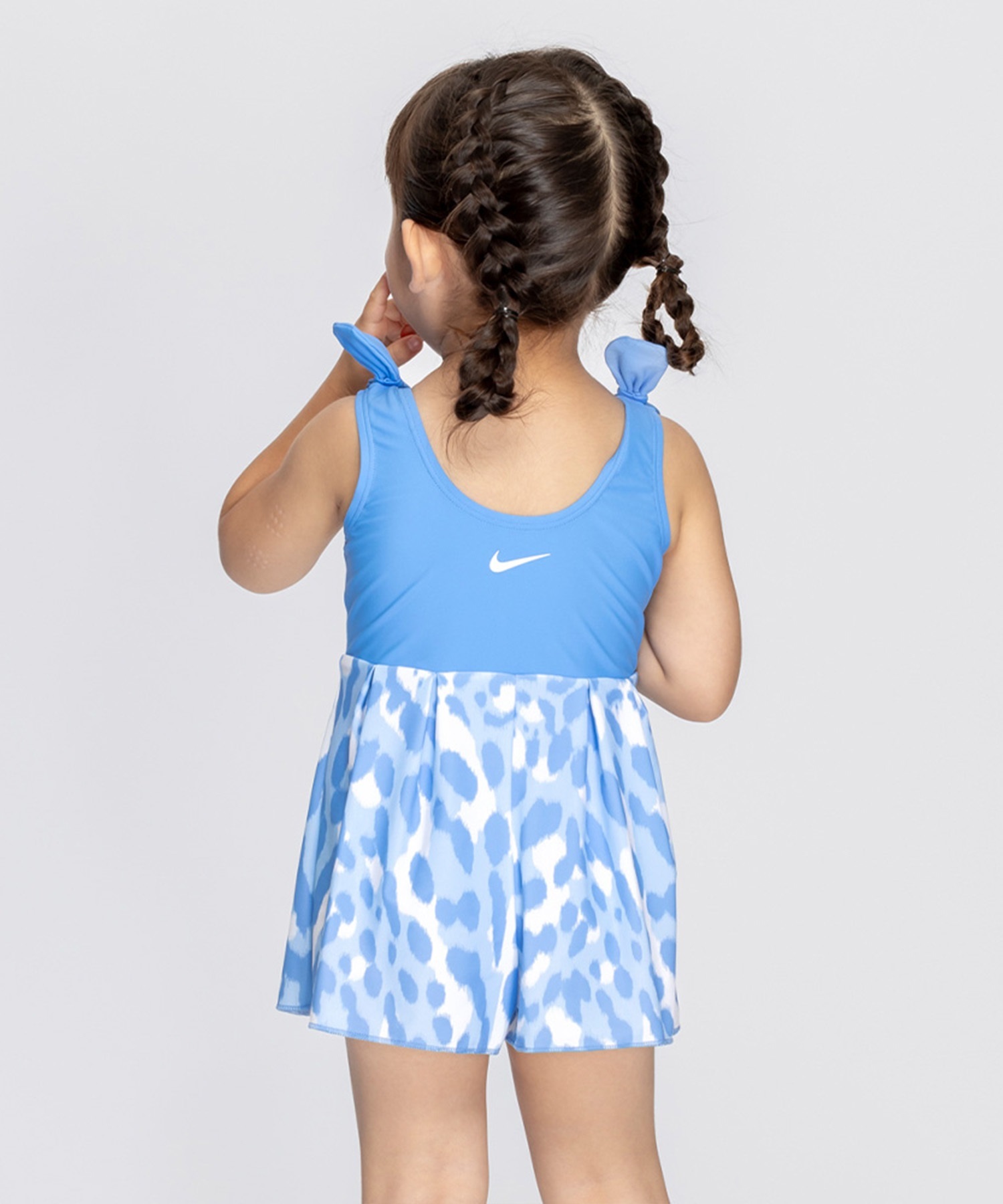 NIKE ナイキ 水着 ワンピース キッズ 子供 スイムウェア レオパード柄