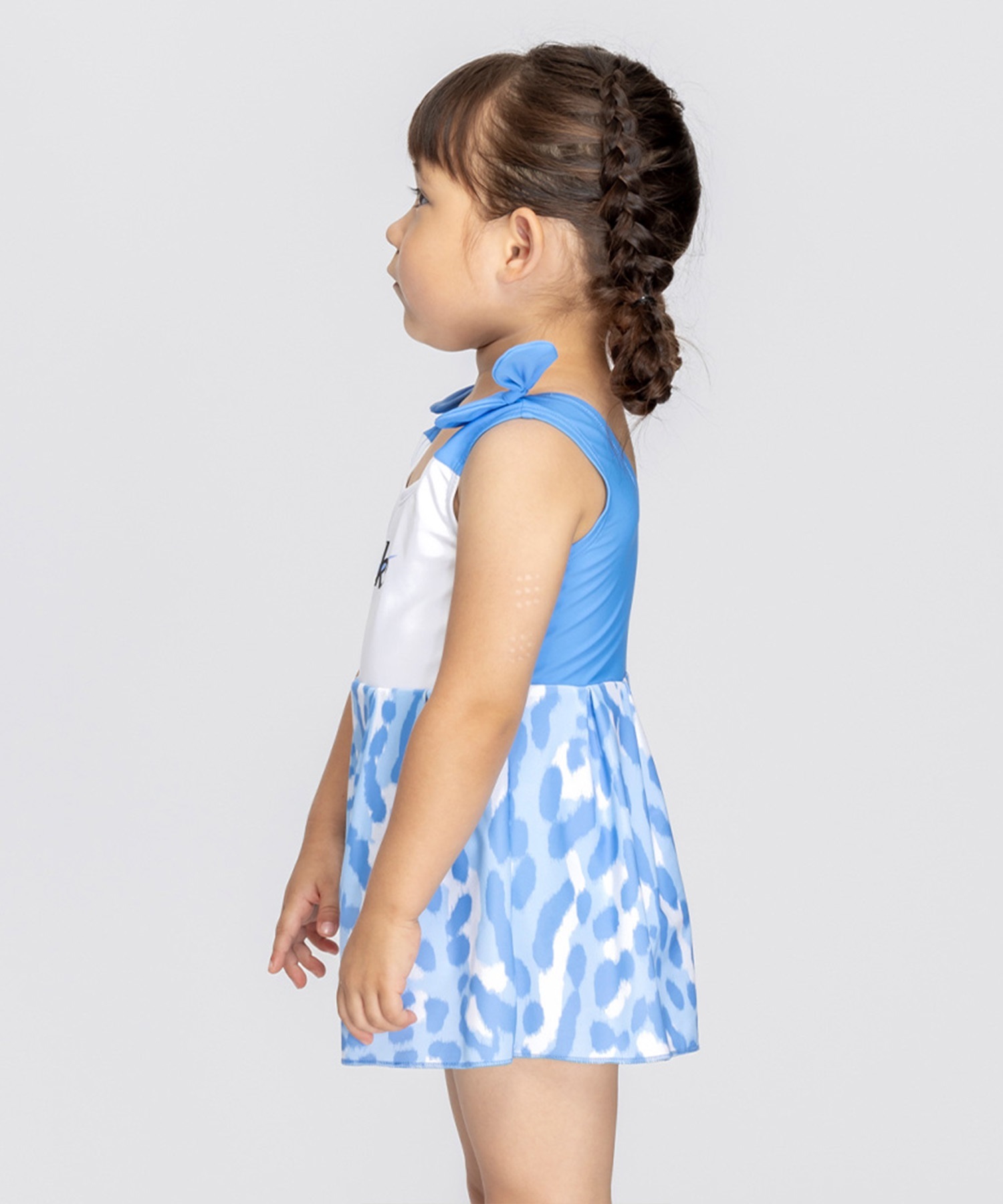NIKE ナイキ 水着 ワンピース キッズ 子供 スイムウェア レオパード柄