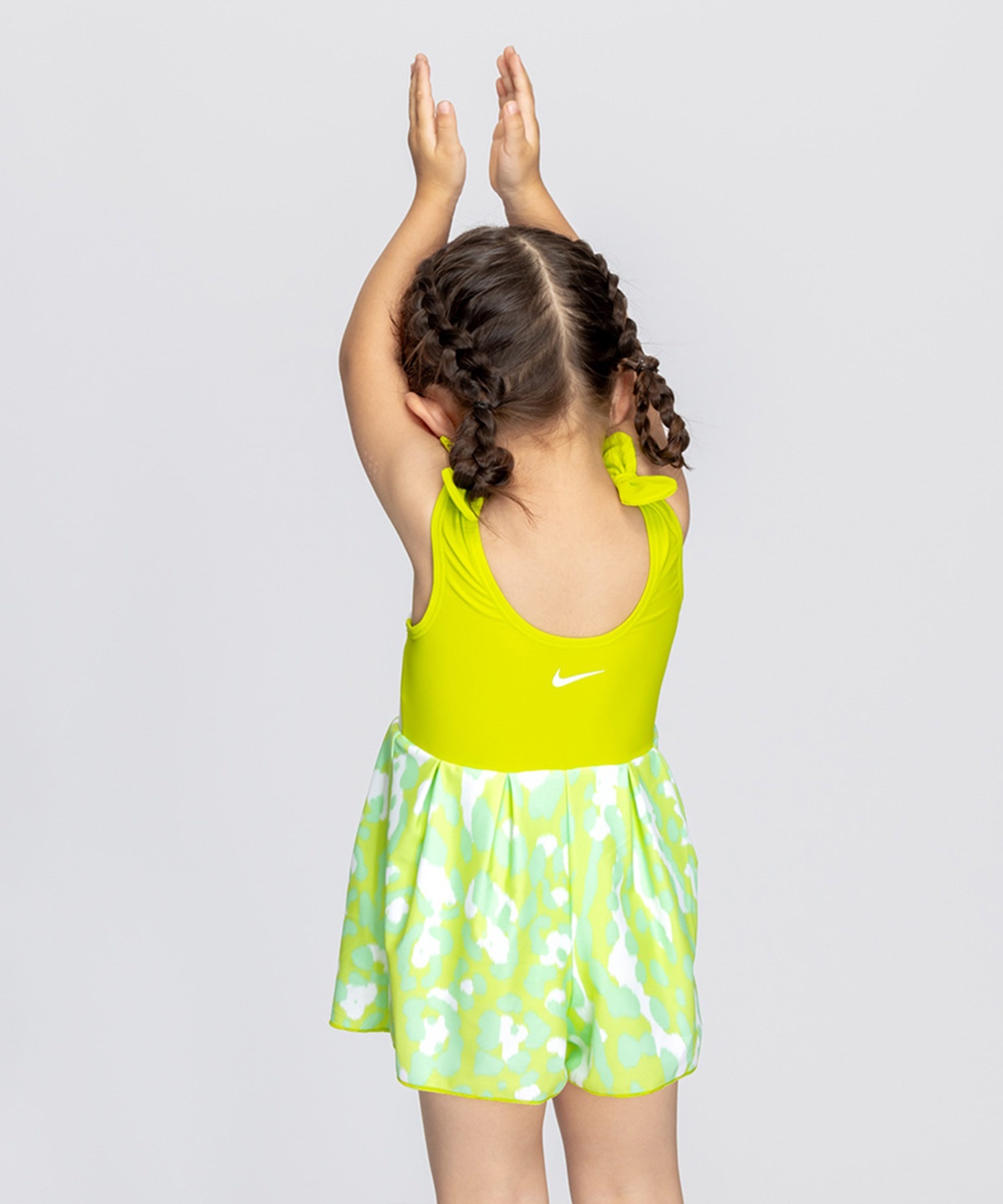 NIKE ナイキ 水着 ワンピース キッズ 子供 スイムウェア レオパード柄