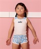 NIKE ナイキ 水着 セット キッズ 子供 スイムウェア セパレート レオパード柄 トドラーガールズセパレーツ 1991117 006(006-100cm)
