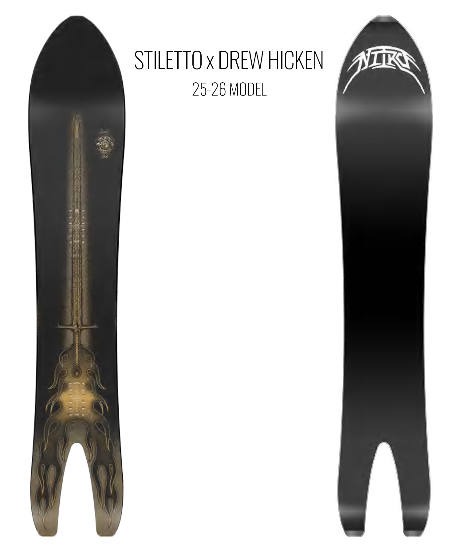 早期購入】NITRO ナイトロ スノーボード 板 メンズ STILETTO x