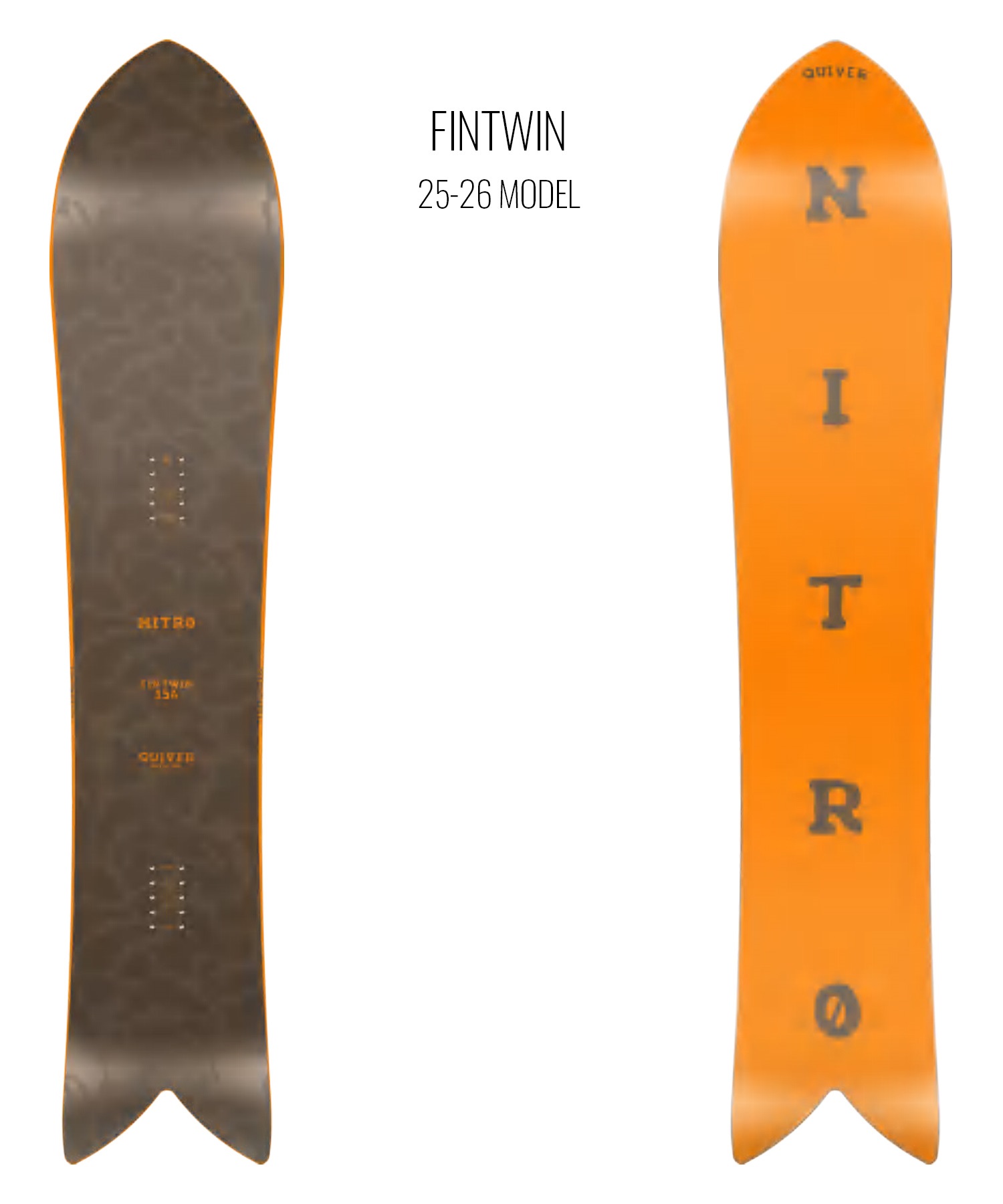 20-21NITRO QUIVER FINTWIN スノーボード　パウダーボード NITRO ナイトロ スノーボード 板 メンズ Quiver FINTWIN