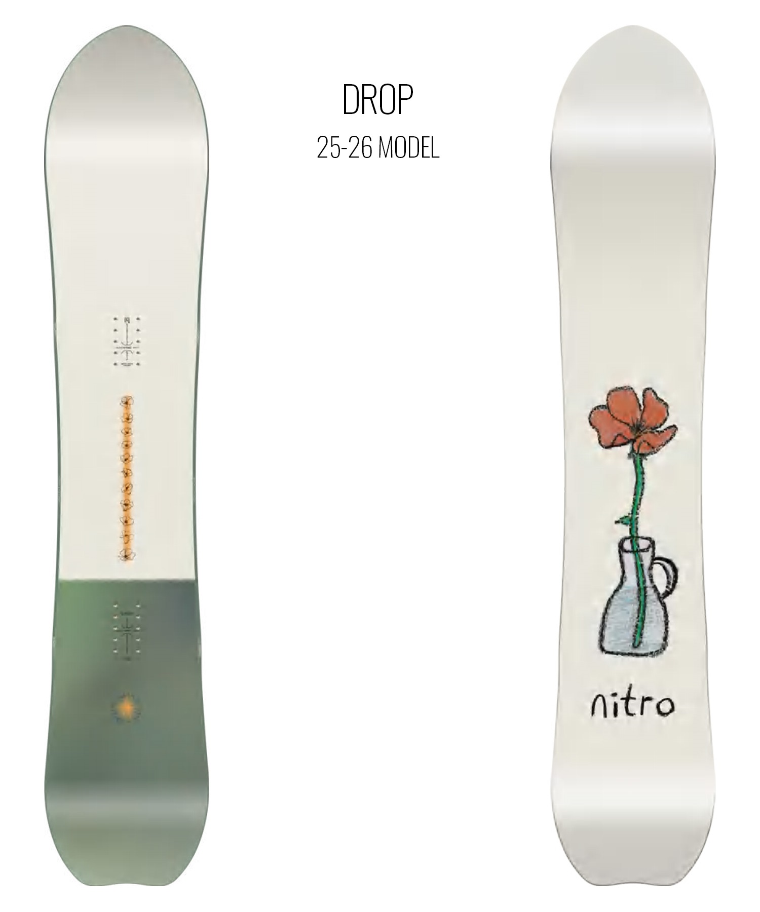 早期購入】NITRO ナイトロ スノーボード 板 レディース DROP
