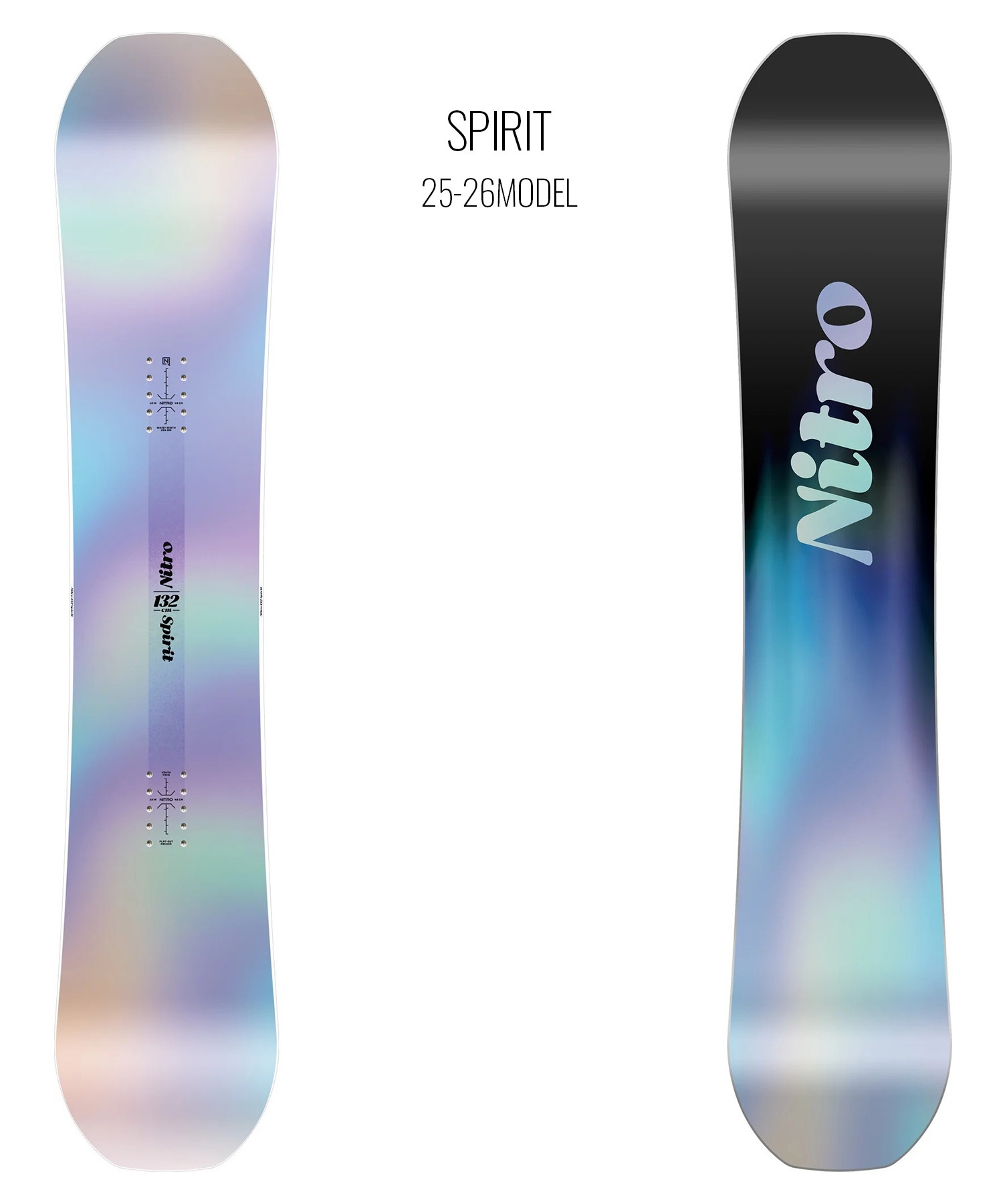 2526】NITRO ナイトロ スノーボード 板 キッズ ユース SPIRIT ムラサキ