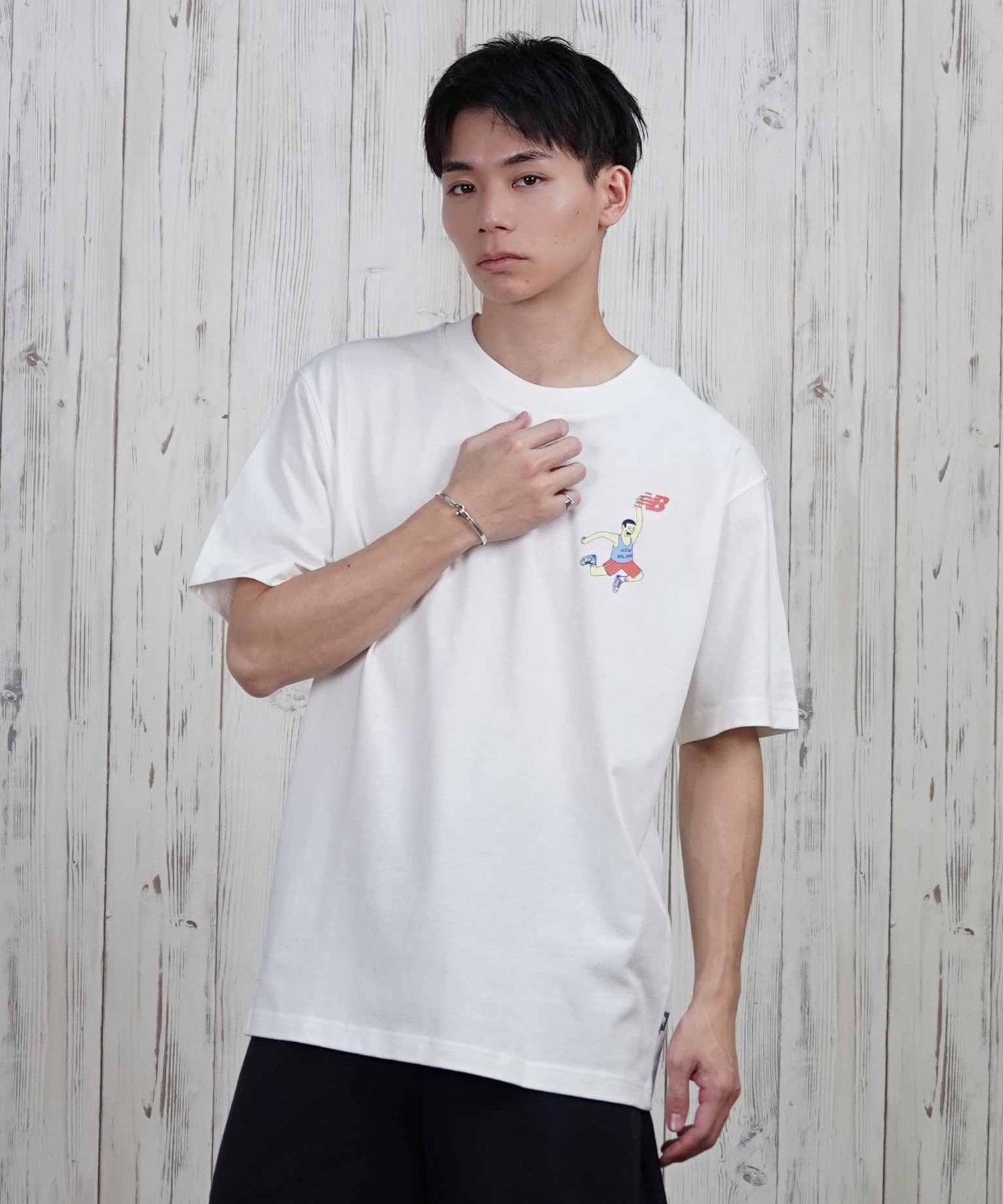 new balance ニューバランス 半袖 Tシャツ メンズ バックプリント
