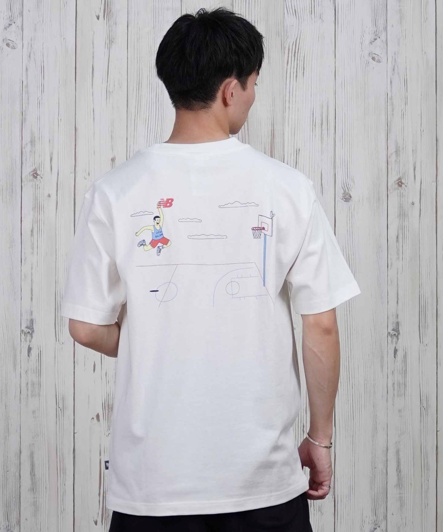 new balance ニューバランス 半袖 Tシャツ メンズ バックプリント
