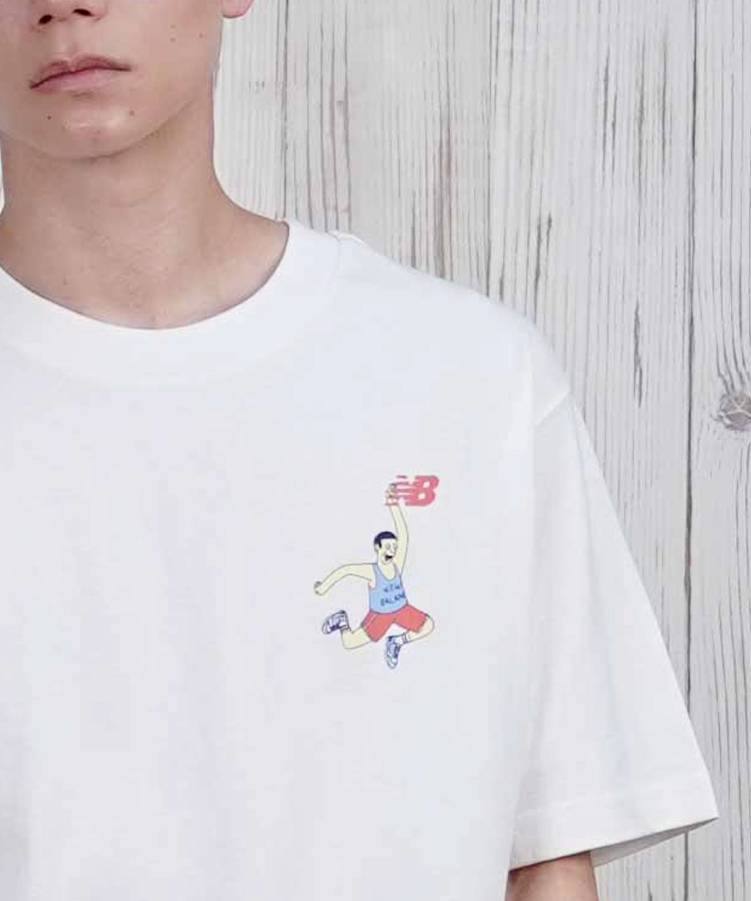 new balance ニューバランス 半袖 Tシャツ メンズ バックプリント