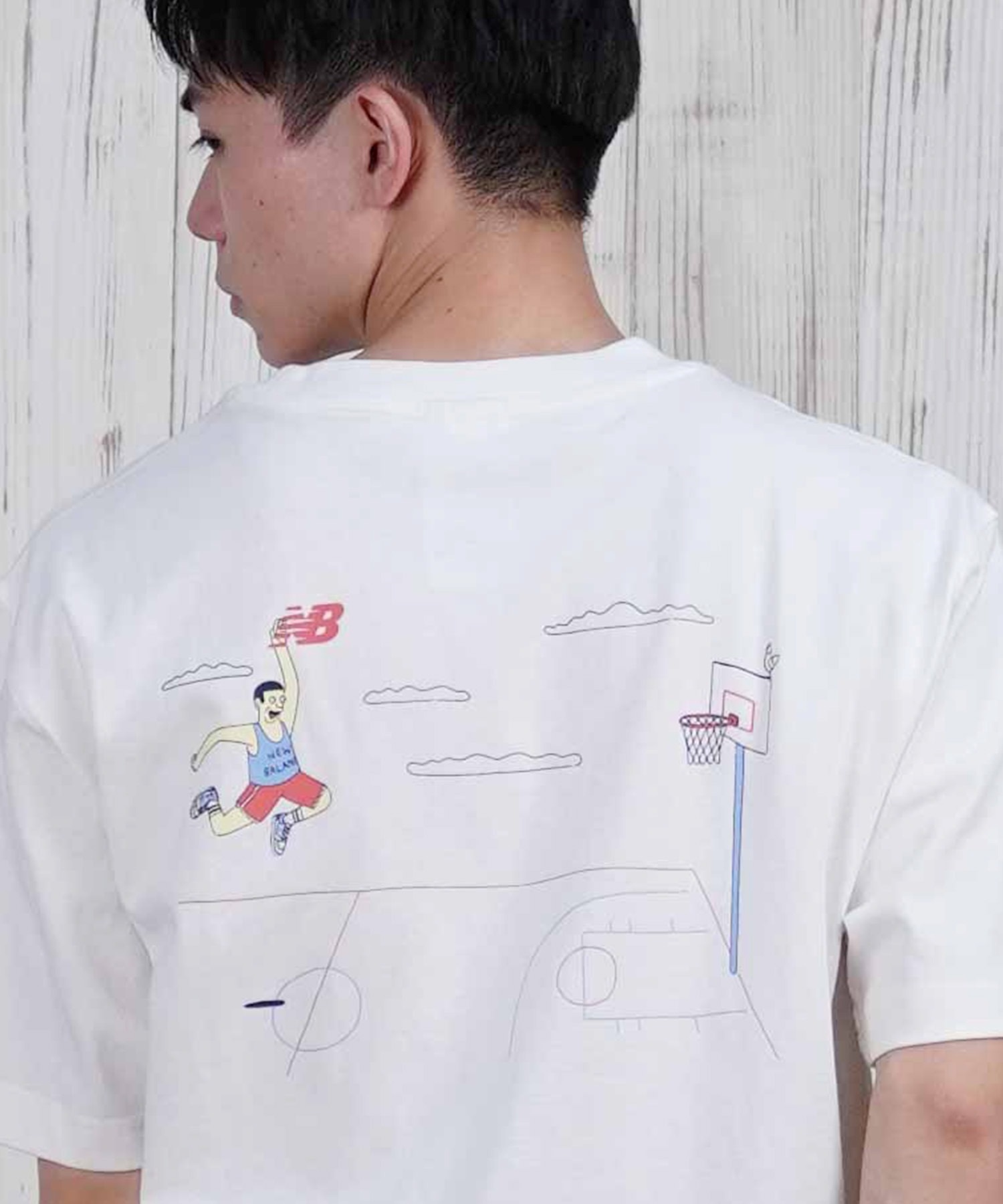 new balance ニューバランス 半袖 Tシャツ メンズ バックプリント