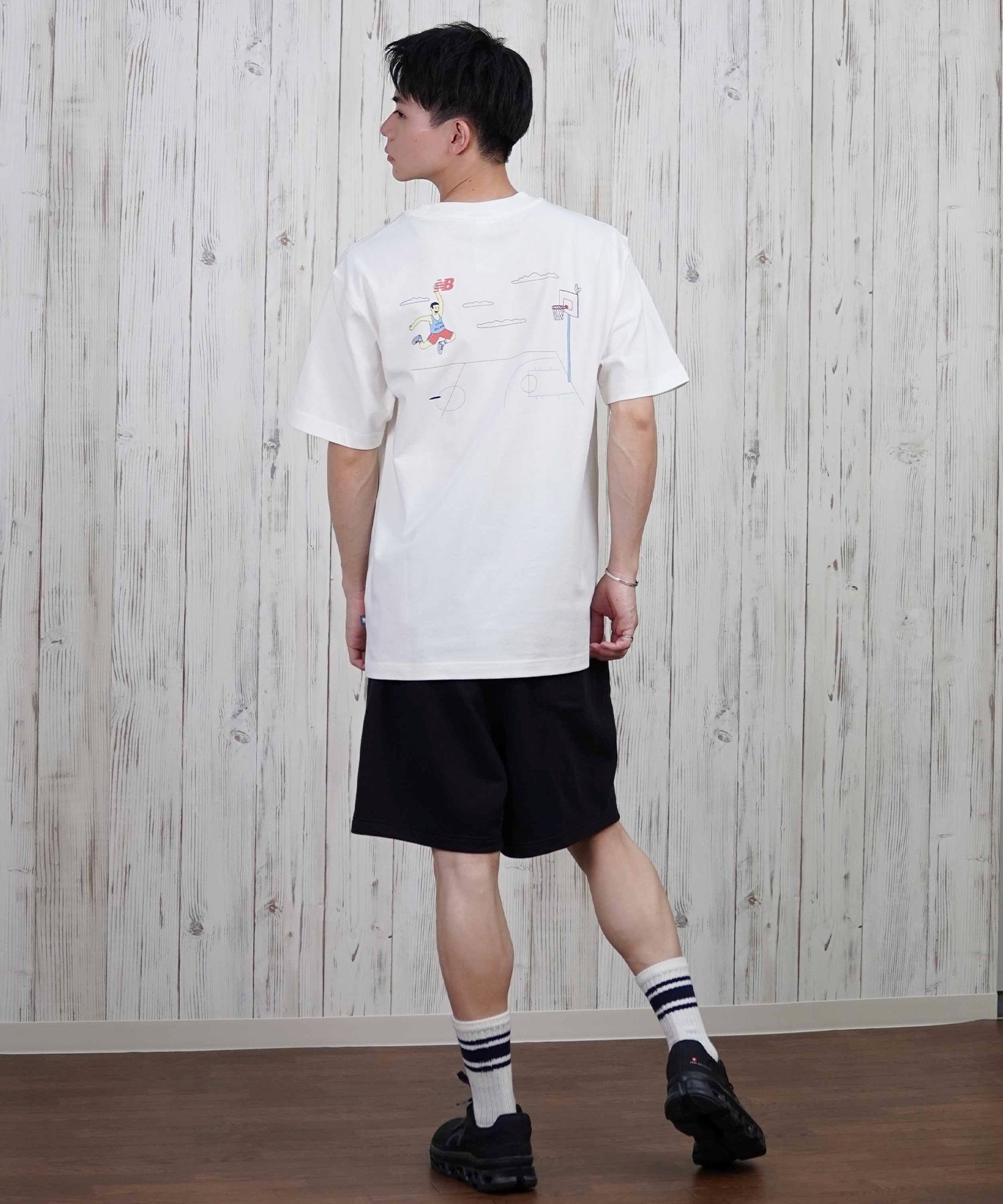 new balance ニューバランス 半袖 Tシャツ メンズ バックプリント