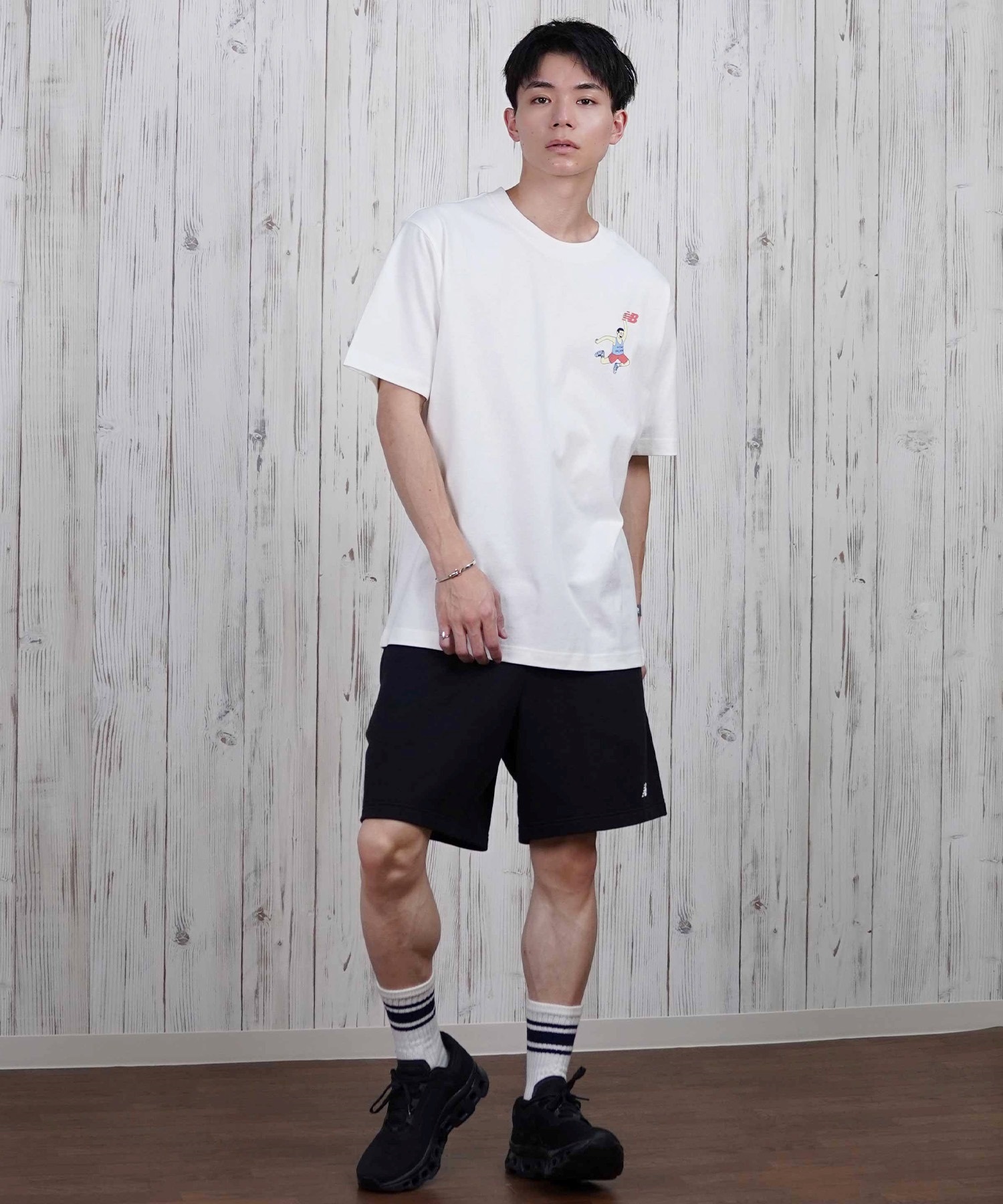 new balance ニューバランス 半袖 Tシャツ メンズ バックプリント