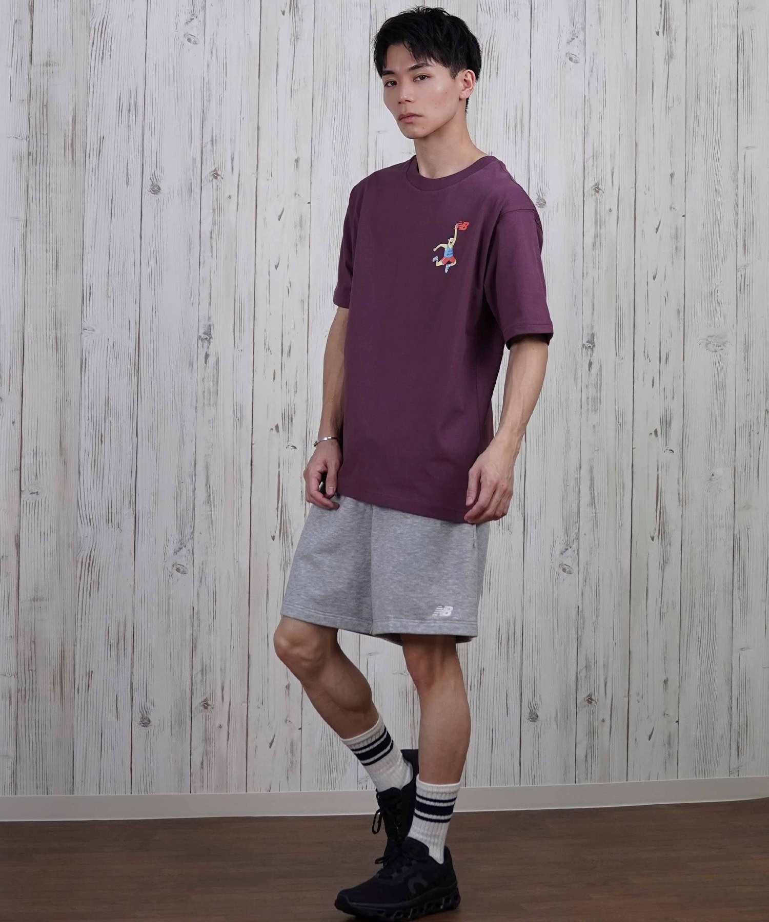 new balance ニューバランス 半袖 Tシャツ メンズ バックプリント