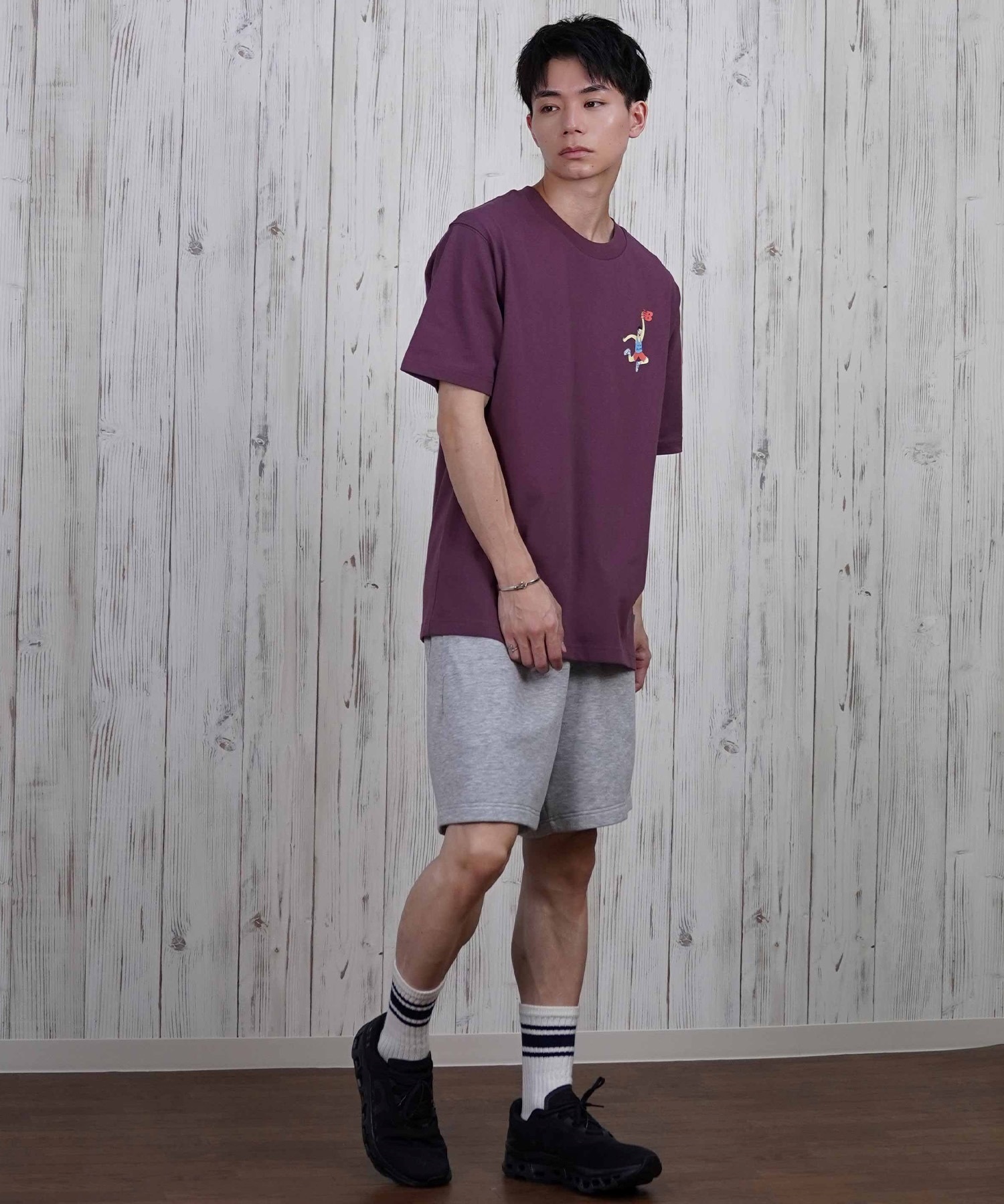 new balance ニューバランス 半袖 Tシャツ メンズ バックプリント