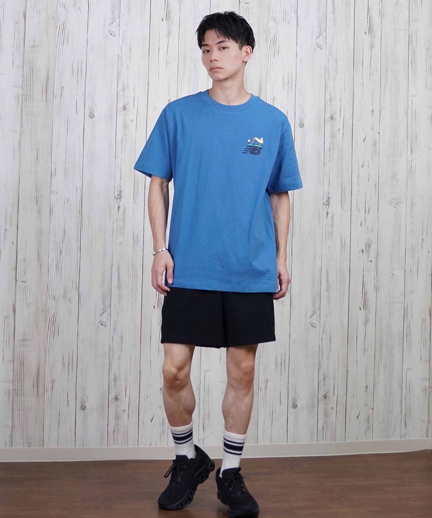 new balance ニューバランス 半袖 Tシャツ メンズ バックプリント