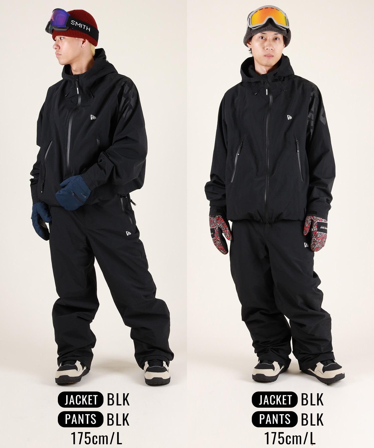【新品】NEW ERA ニューエラ スノーボード ジャケット ブラック L NEW ERA ニューエラ スノージャケット Snowboarding パウダーガード
