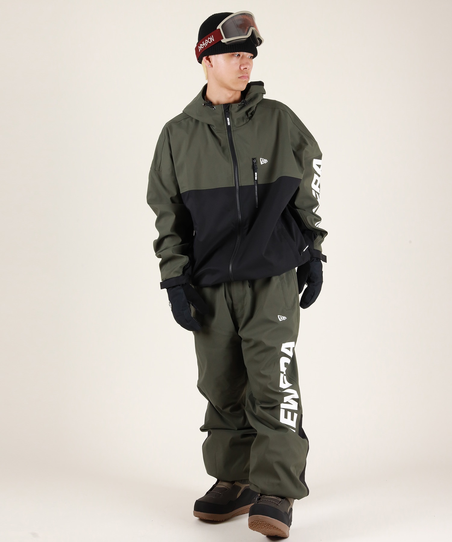 NEW ERA ニューエラ スノーパンツ Snowboarding ワードマークロゴ