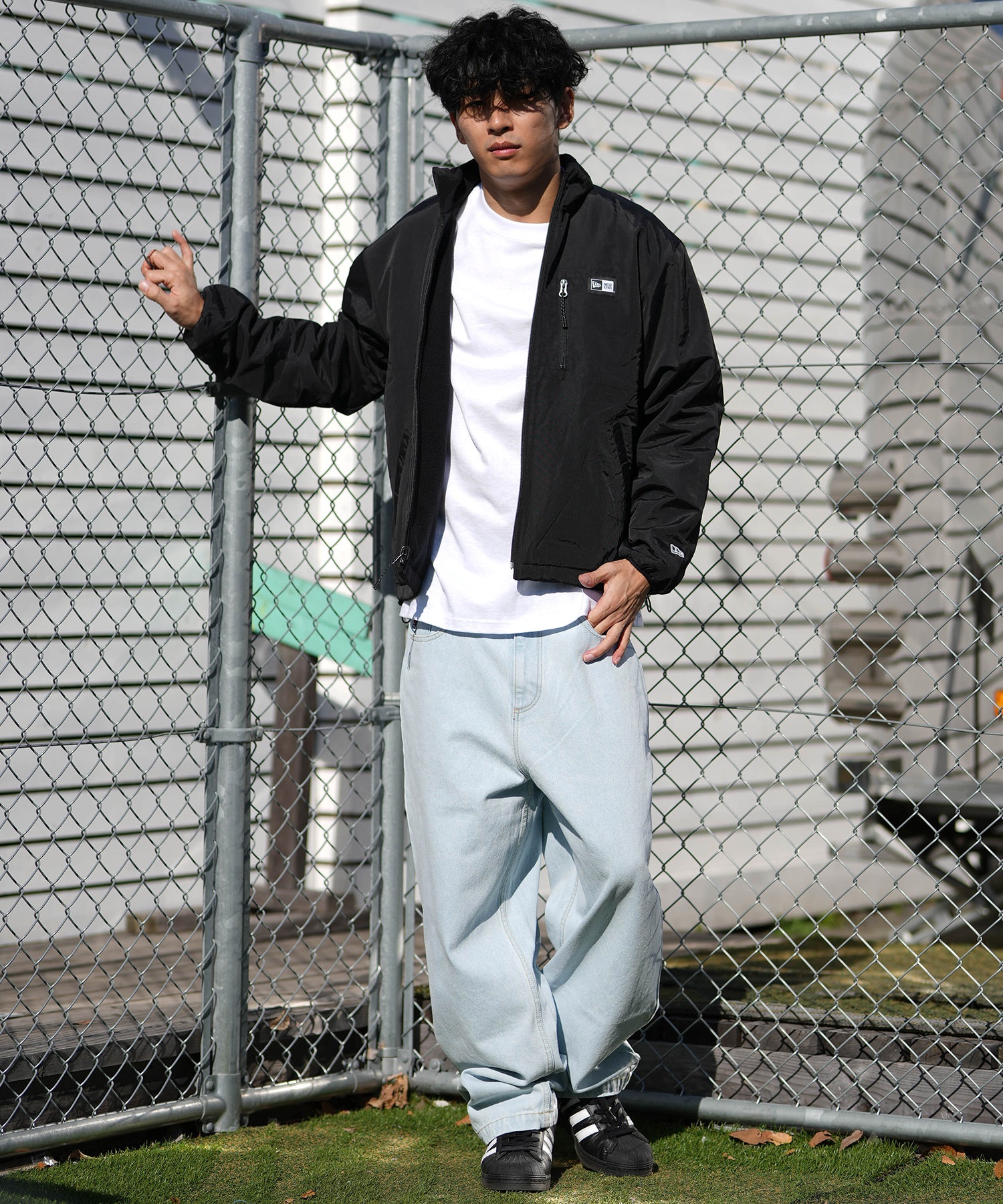 ニューエラ　リバーシブルナイロンジャケット NEW ERA（ニューエラ） ナイロンジャケット 「ムラサキスポーツ限定