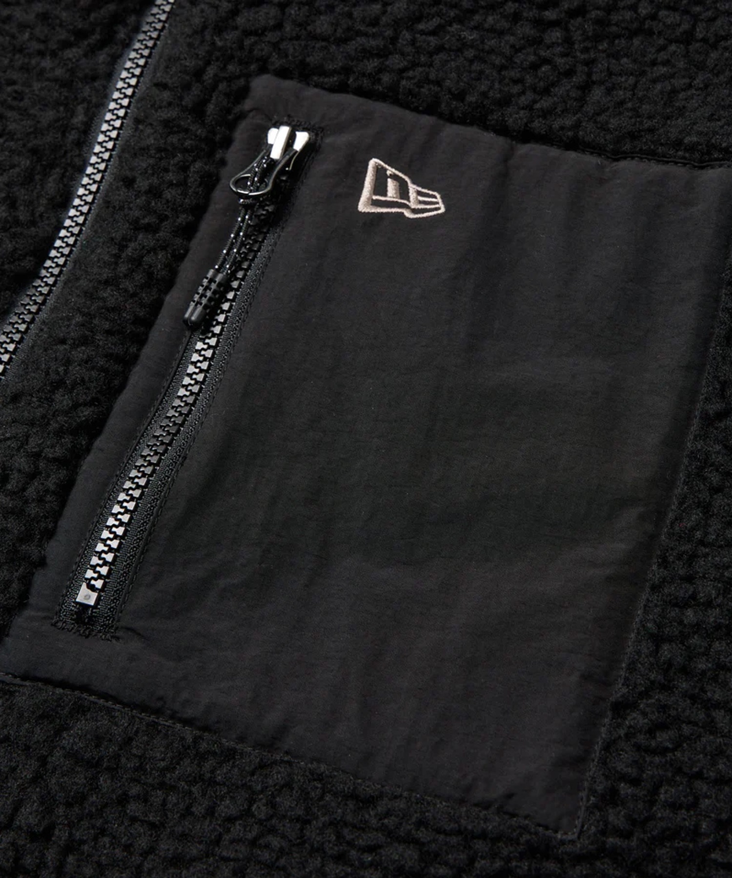 NEW ERA ニューエラ アウター メンズ ボアブルゾン ブラック オーバー