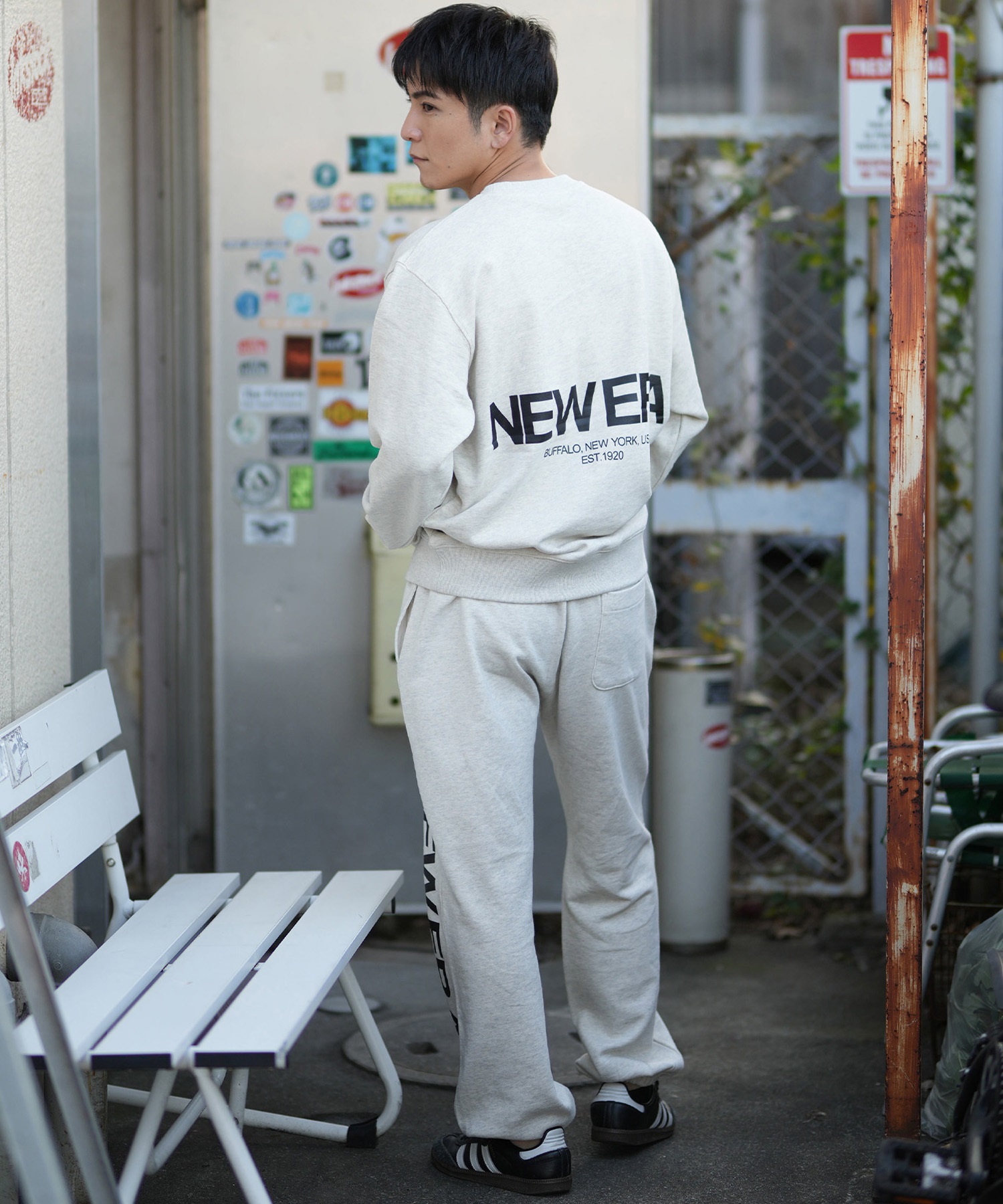 NEW ERA ニューエラ トレーナー スウェット メンズ バックプリント 裏