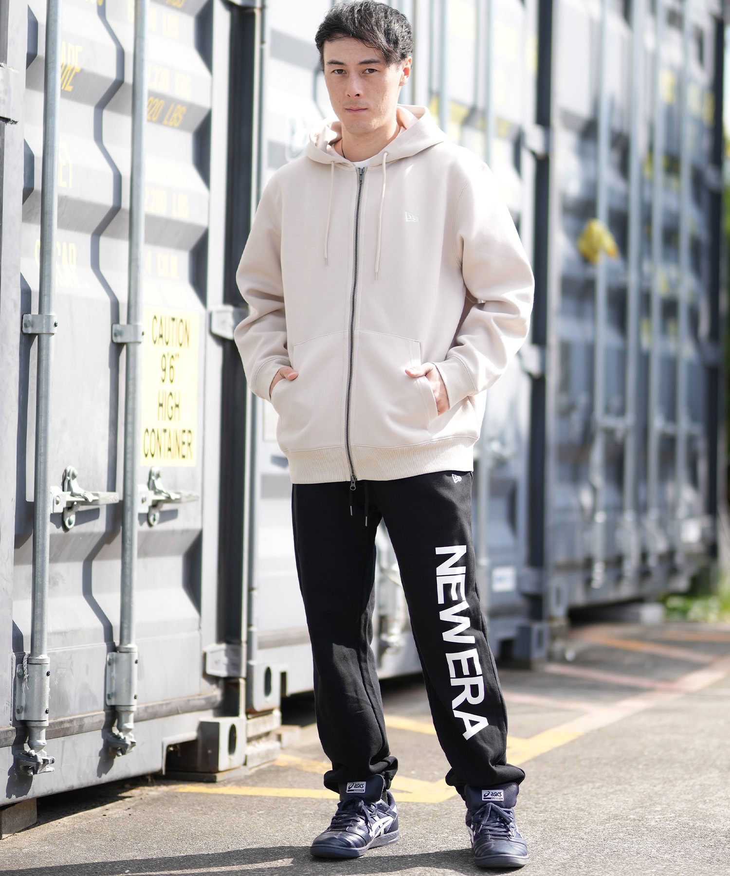 NEW ERA ニューエラ ジップアップ パーカー メンズ バックプリント