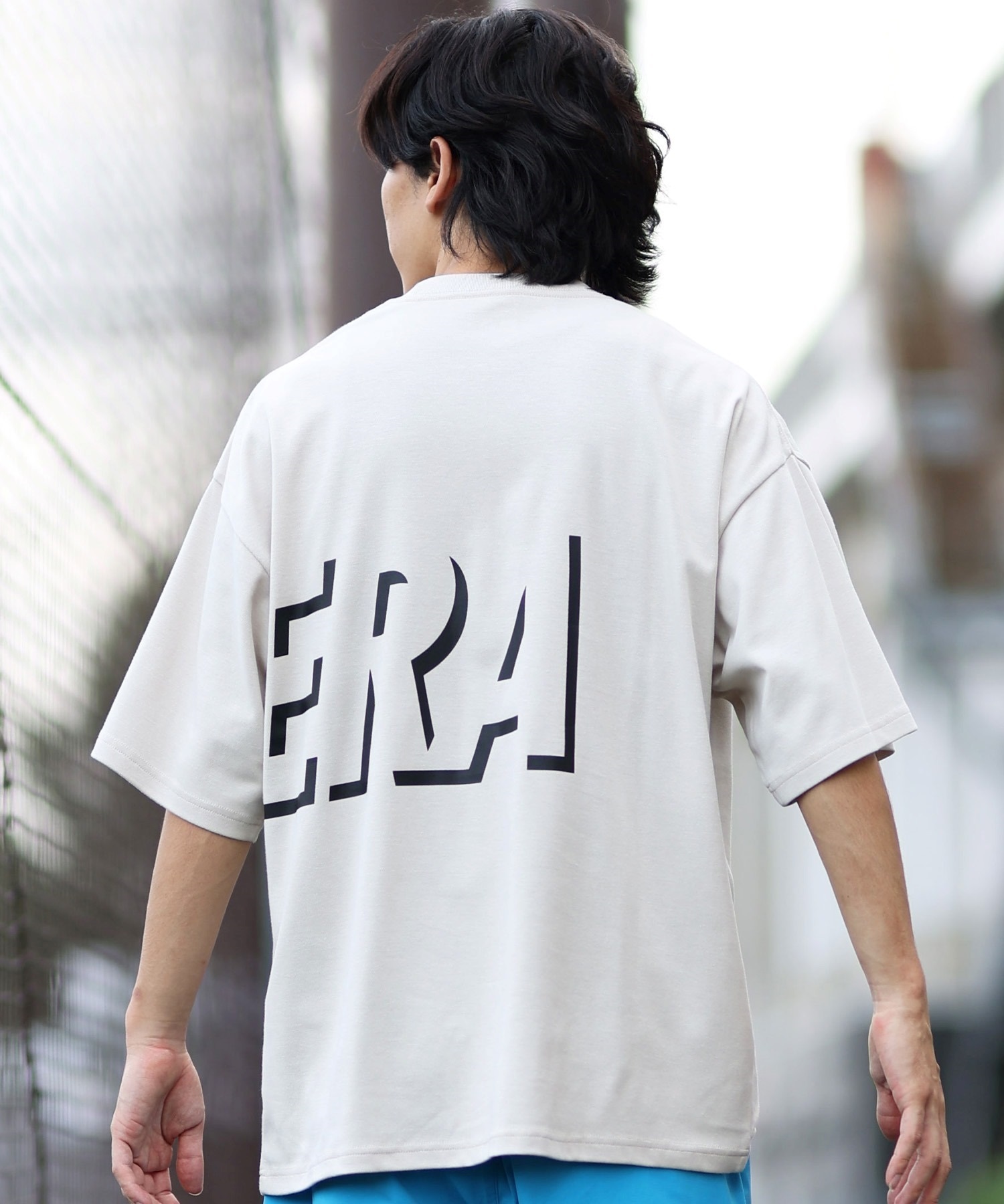 NEW ERA ニューエラ メンズ 半袖 Tシャツ ビッグロゴ 吸汗速乾