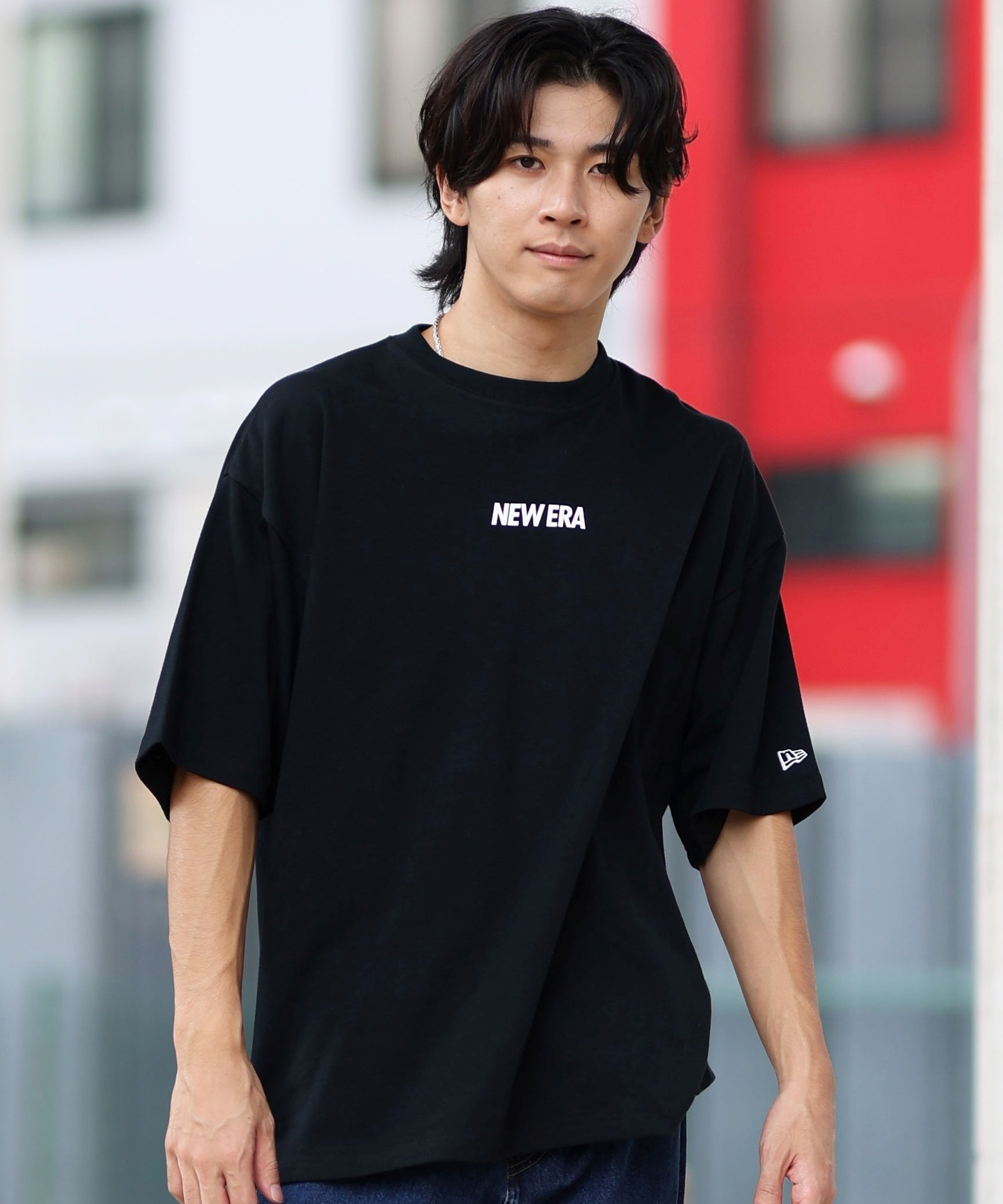 NEW ERA ニューエラ メンズ 半袖 Tシャツ バックプリント 吸汗速乾