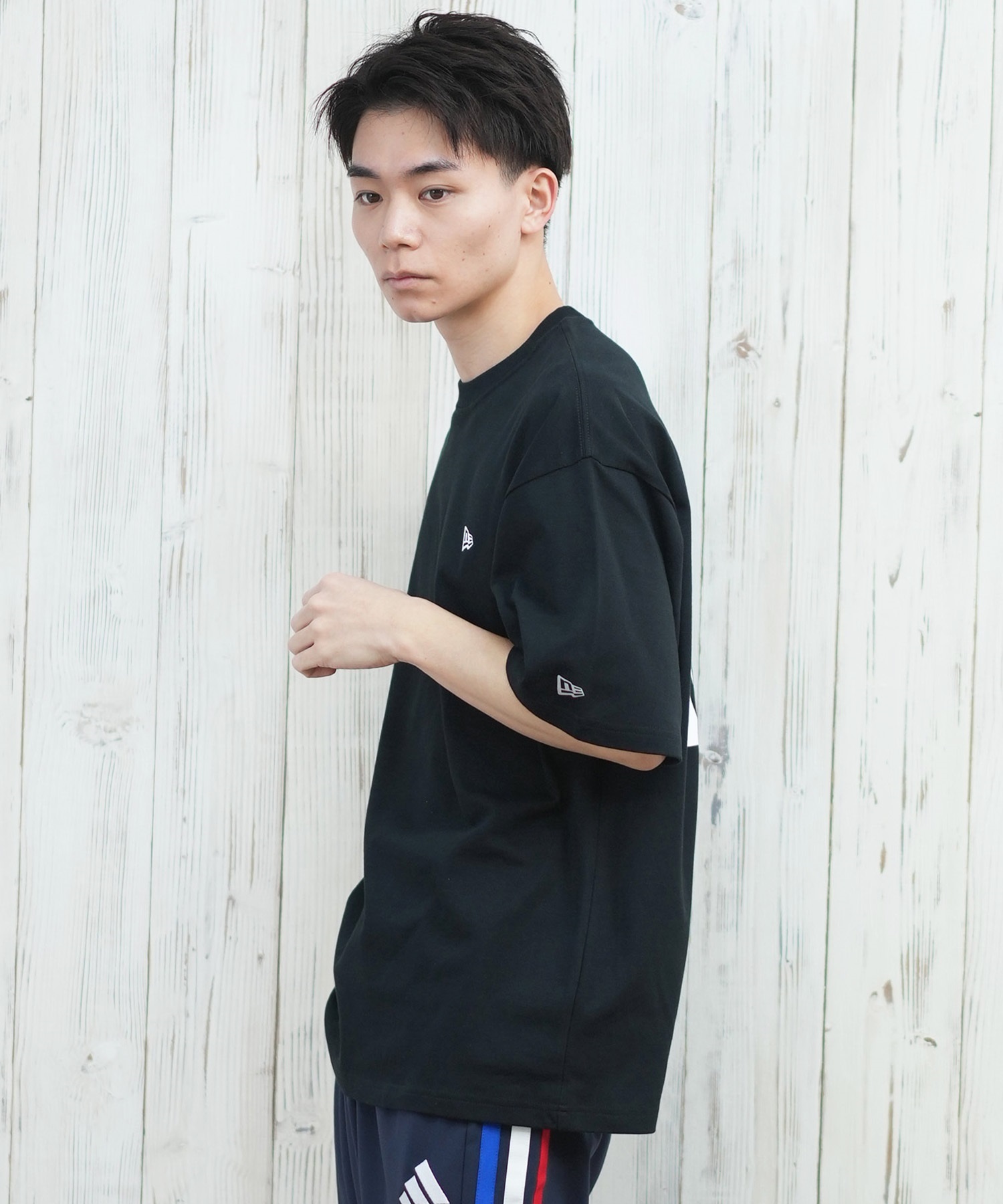 NEW ERA ニューエラ 半袖 Tシャツ メンズ バックプリント オーバー