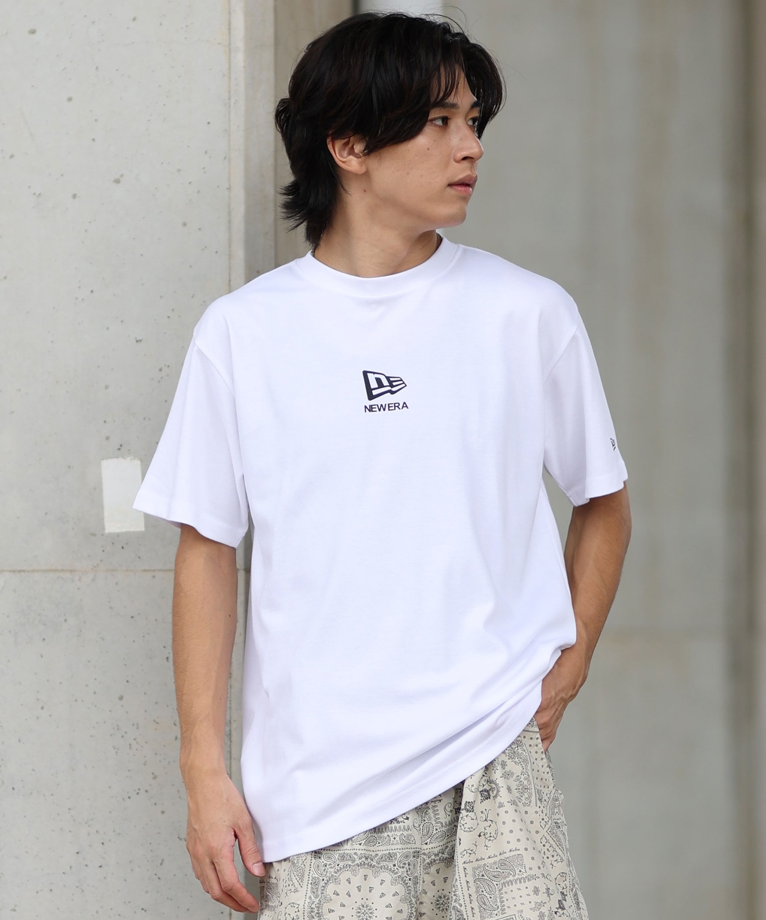 NEW ERA ニューエラ メンズ 半袖 Tシャツ バックプリント 吸水速乾