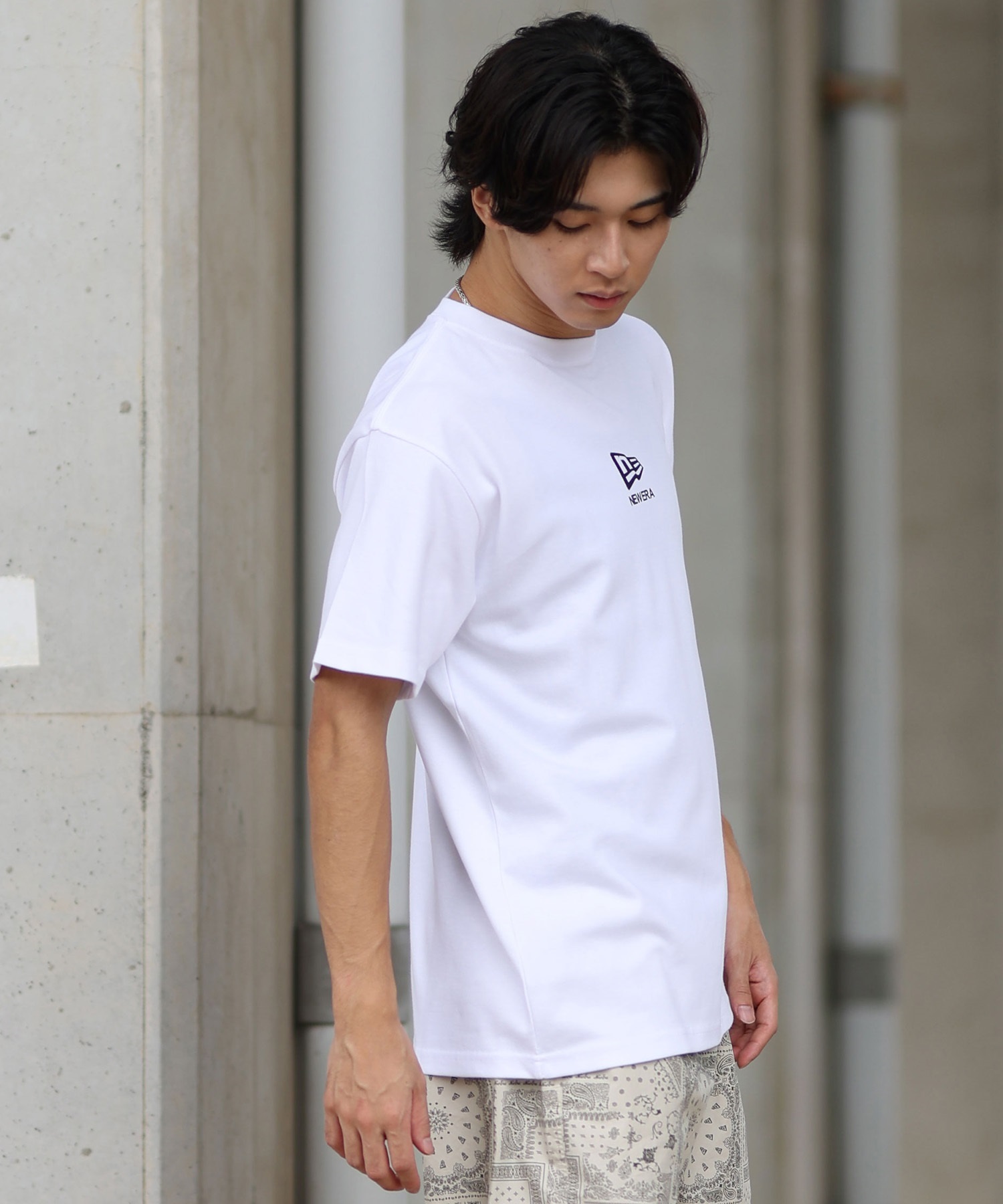 NEW ERA ニューエラ メンズ 半袖 Tシャツ バックプリント 吸水速乾