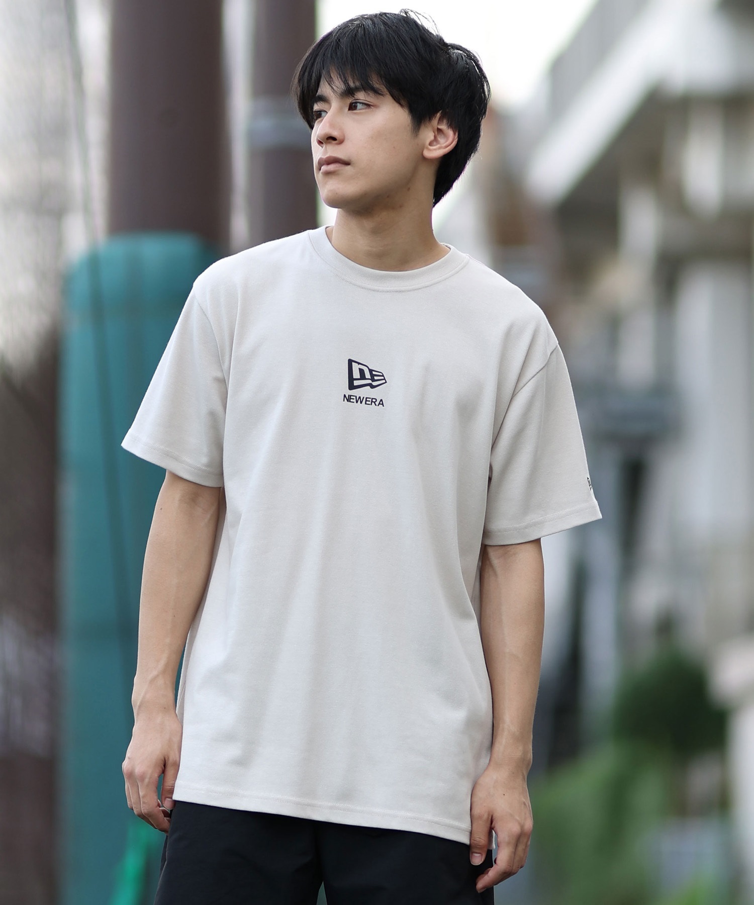 NEW ERA ニューエラ メンズ 半袖 Tシャツ バックプリント 吸水速乾
