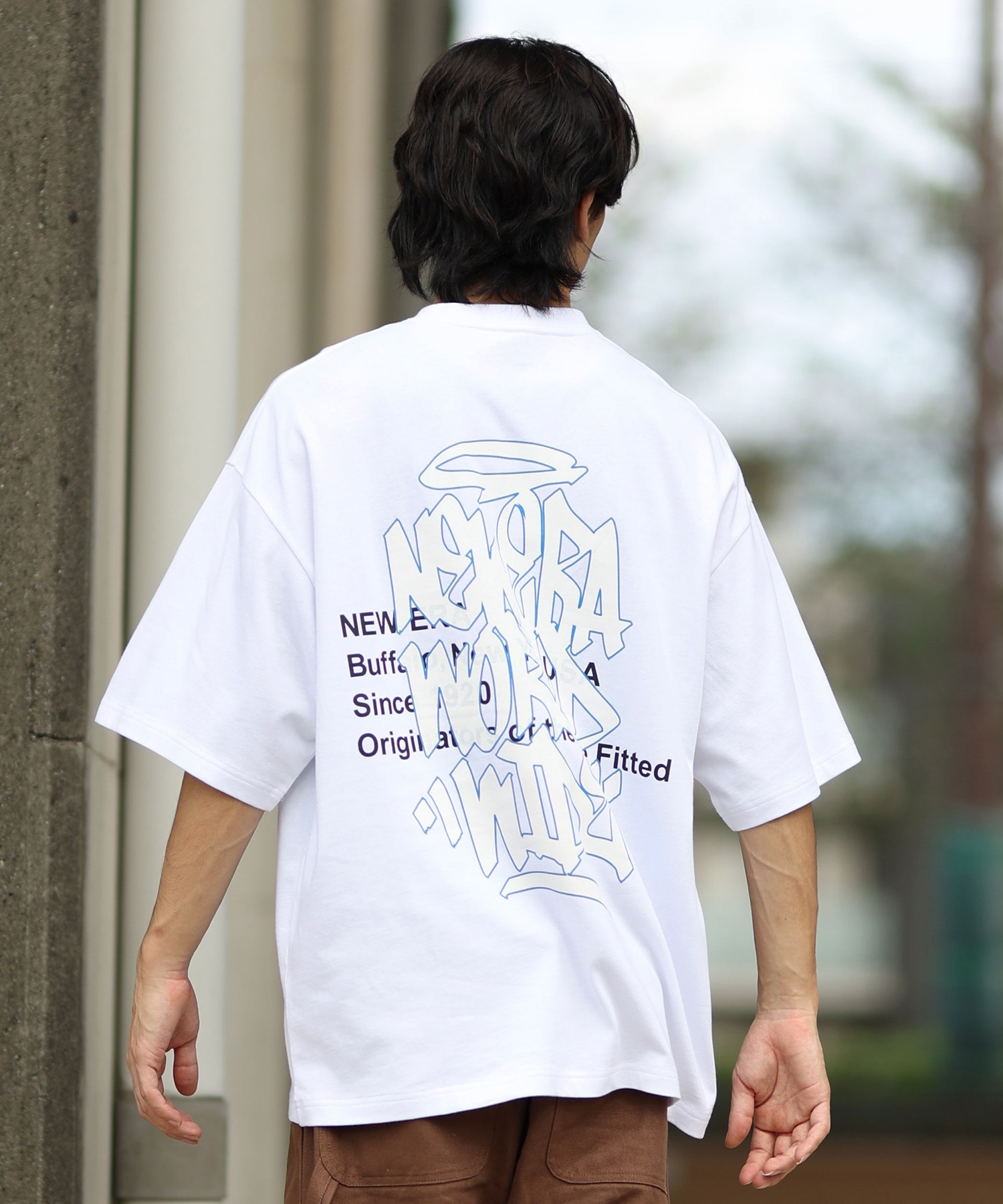 NEW ERA ニューエラ メンズ 半袖 Tシャツ バックプリント 14410049