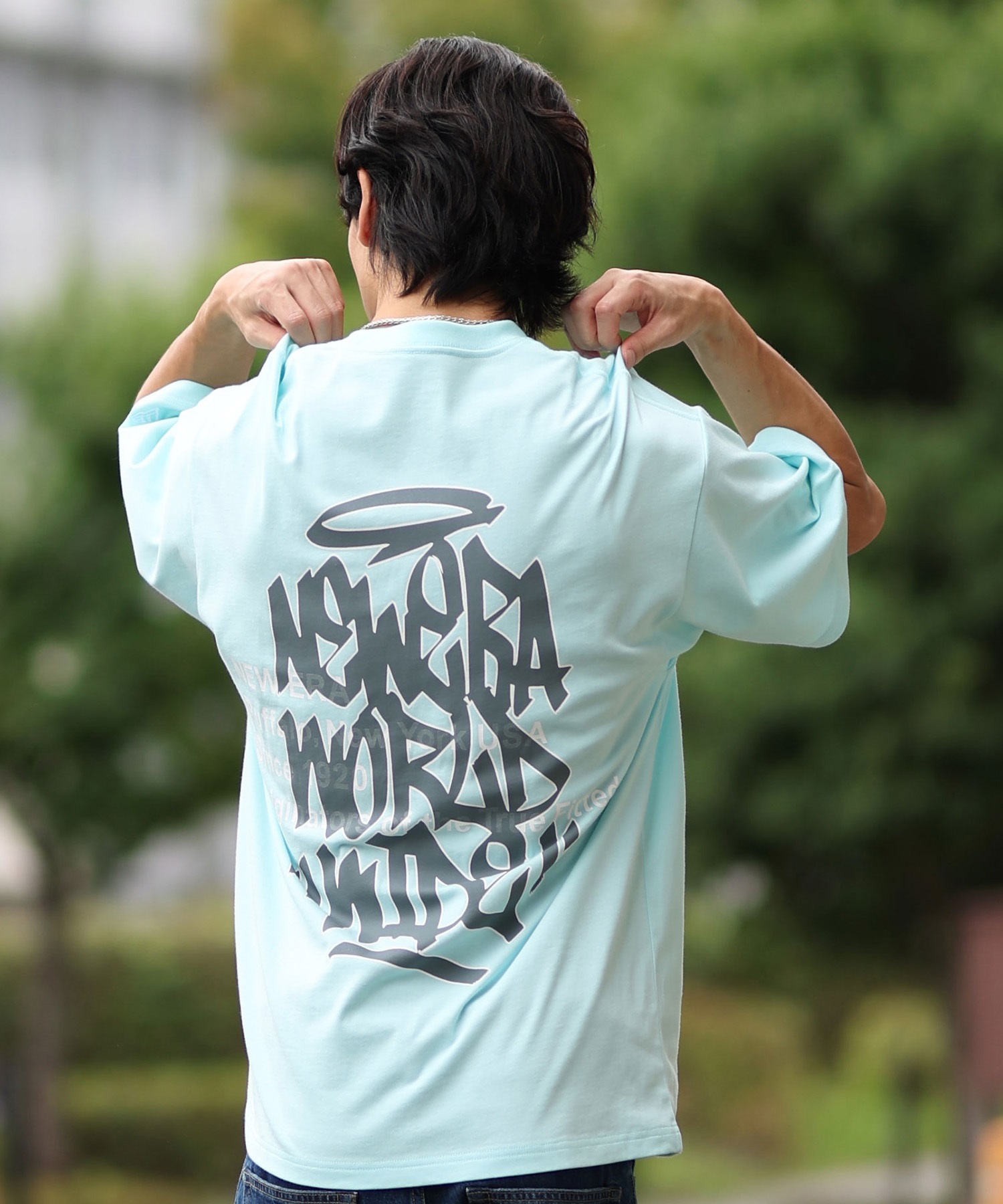 NEW ERA ニューエラ メンズ 半袖 Tシャツ バックプリント 14410050
