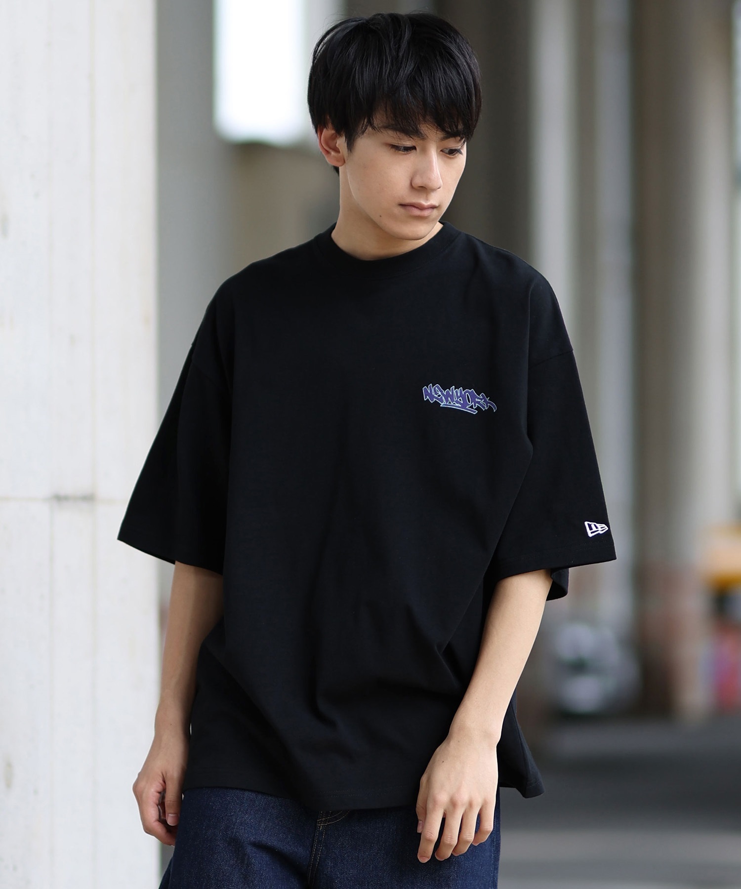 NEW ERA ニューエラ メンズ 半袖 Tシャツ バックプリント 14410051