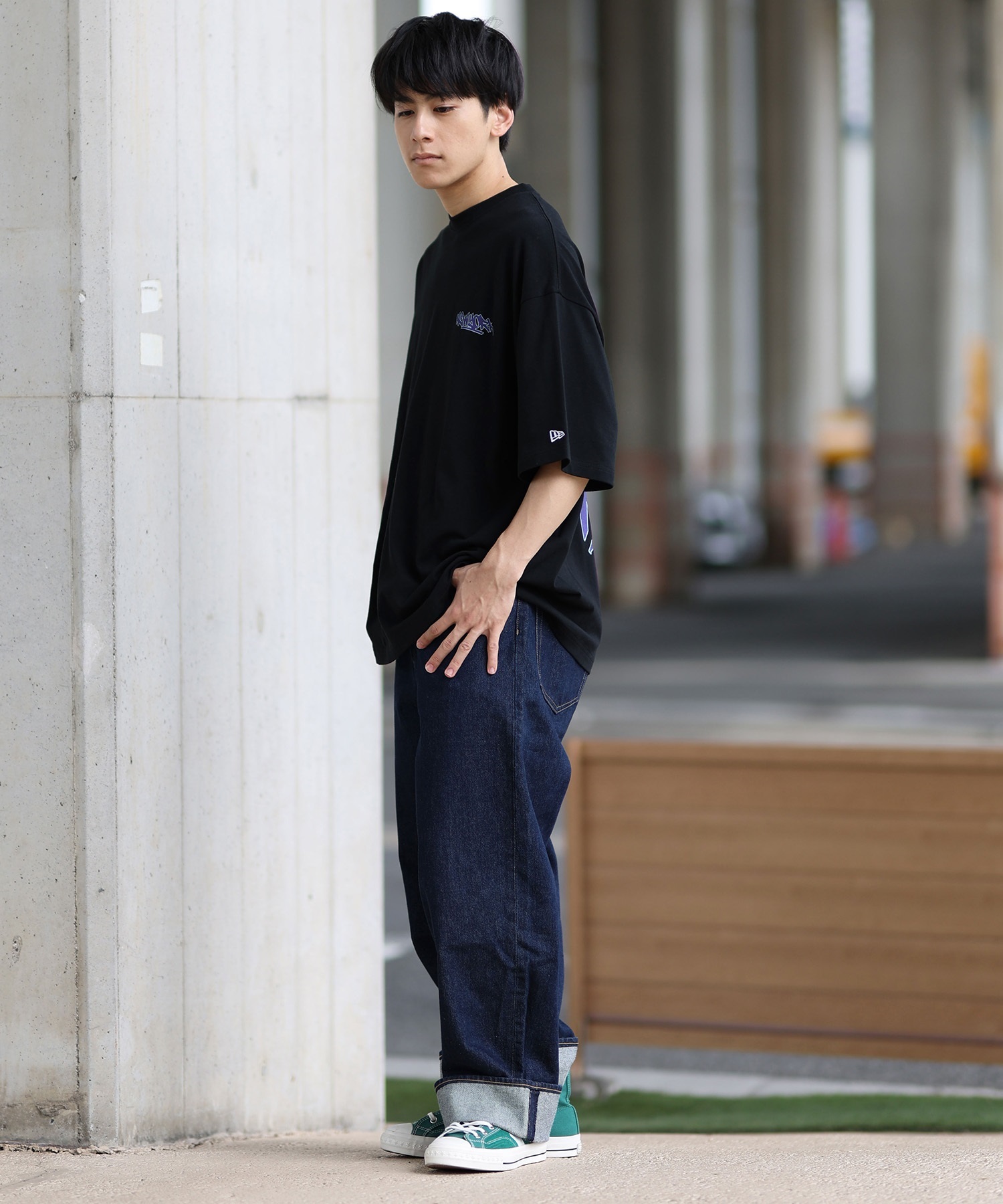 NEW ERA ニューエラ メンズ 半袖 Tシャツ バックプリント 14410051