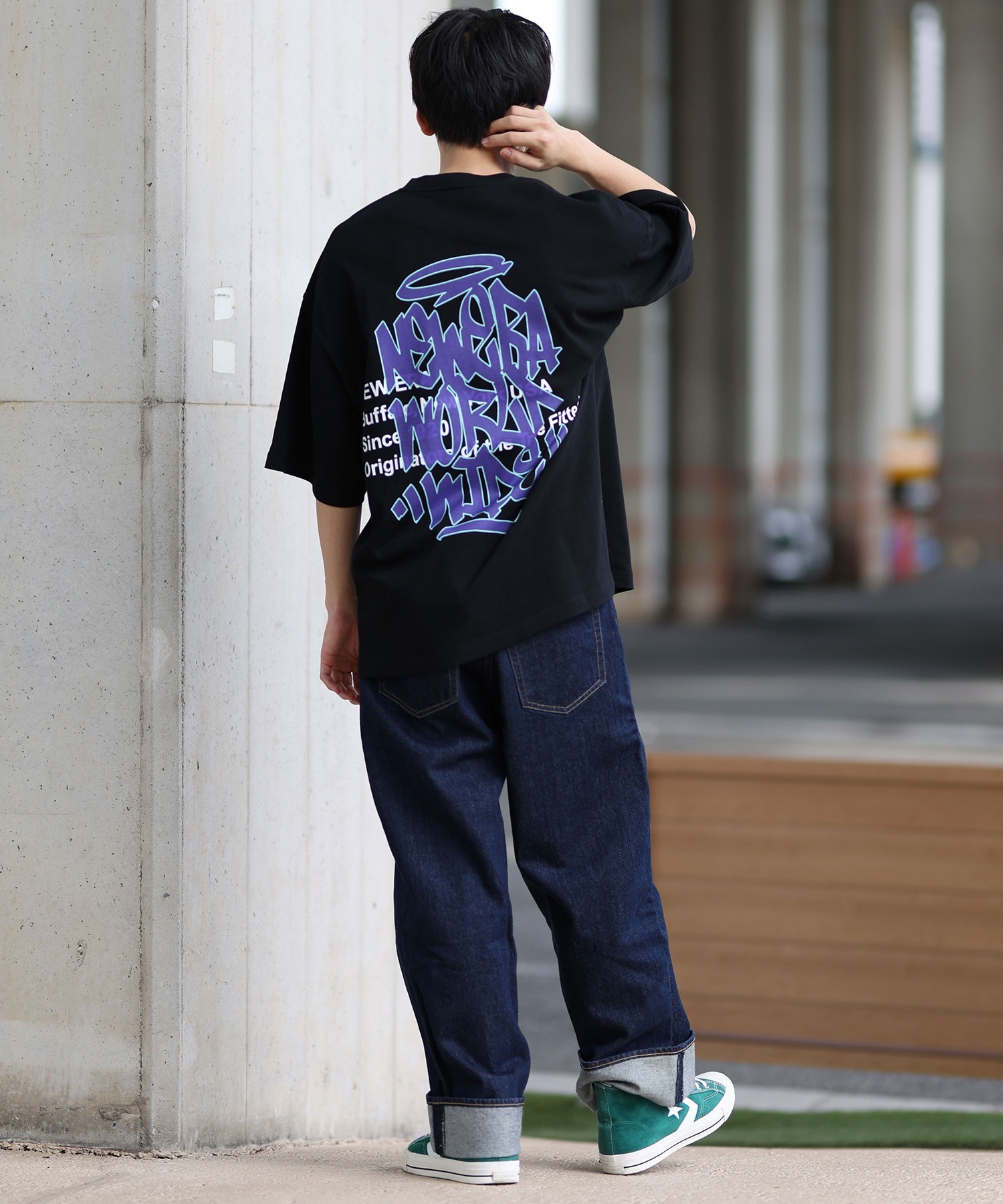 NEW ERA ニューエラ メンズ 半袖 Tシャツ バックプリント 14410051